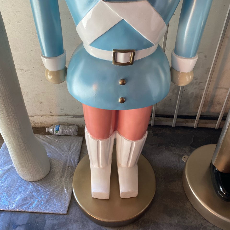 Pastel Nutcracker Christmas Statue
