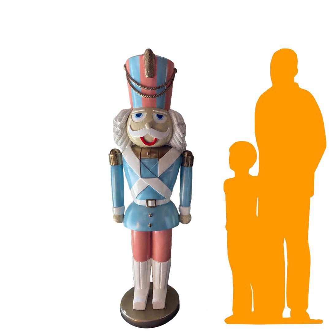 Pastel Nutcracker Christmas Statue