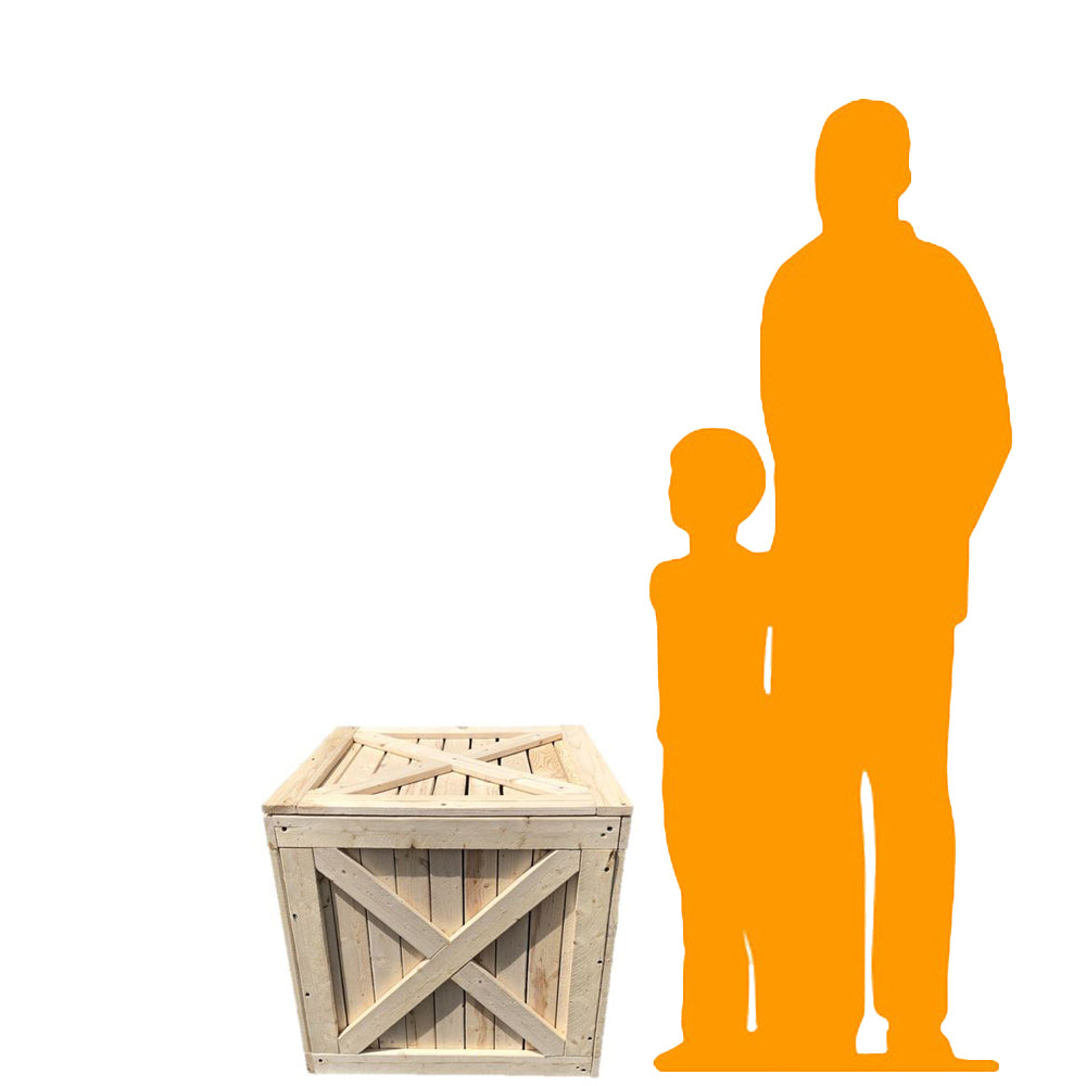 Square Wood Crate