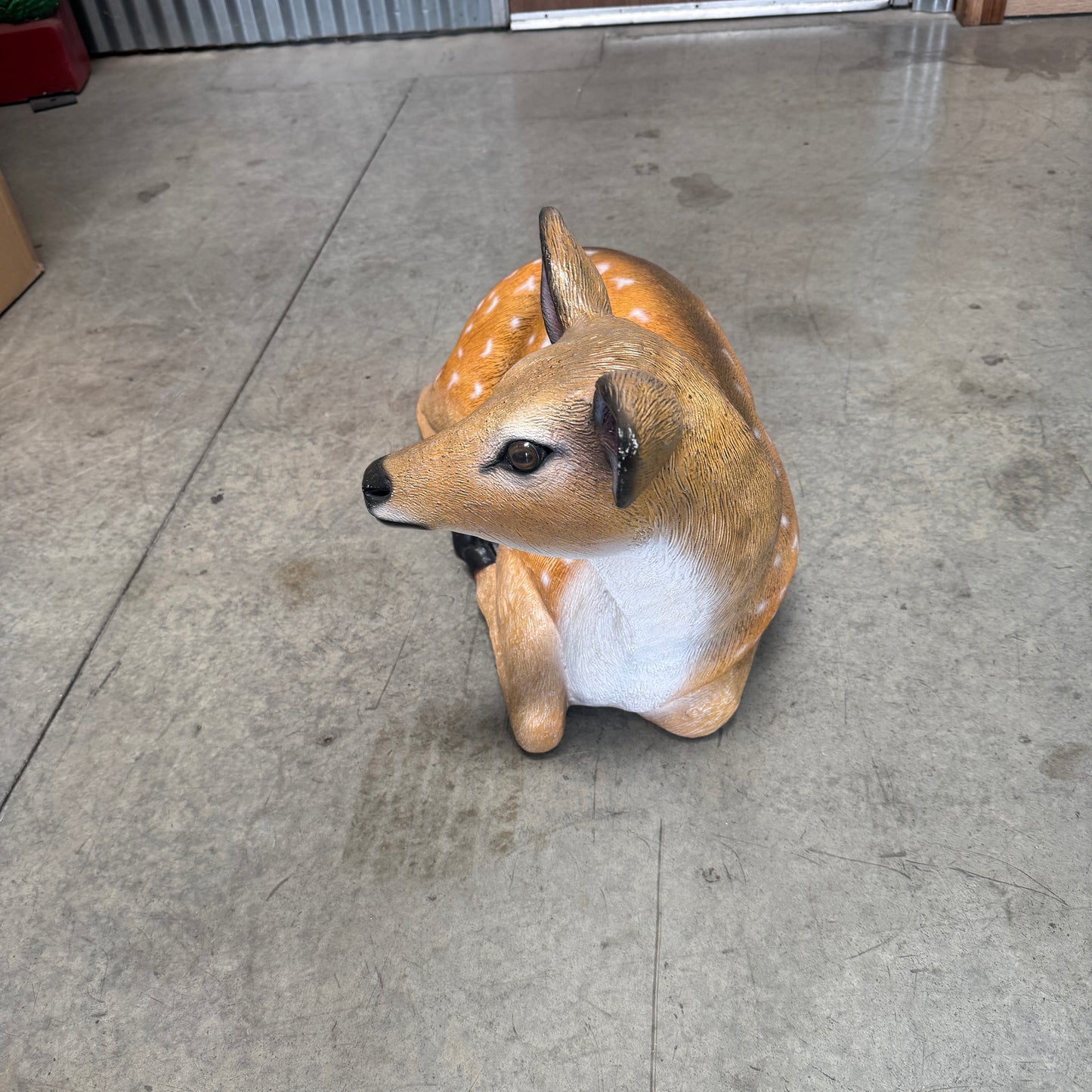 Baby Deer Lying Life Size Statue