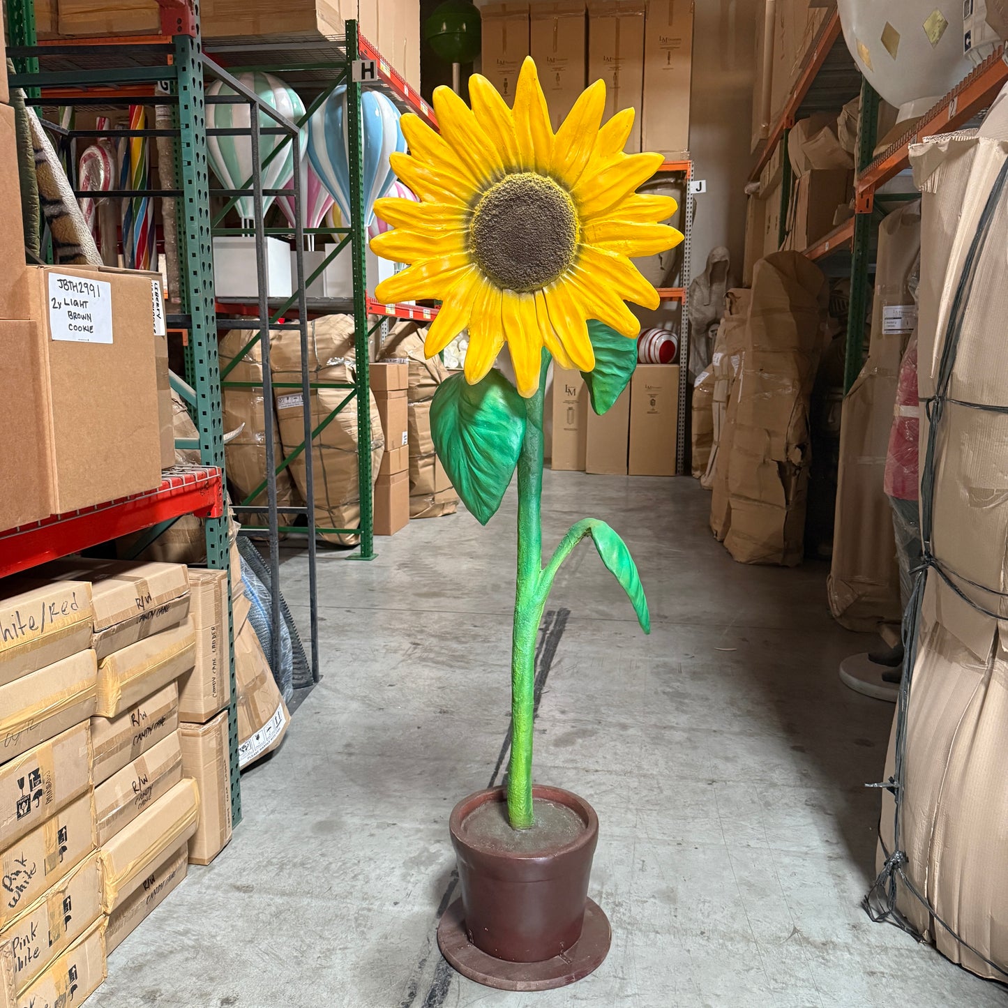 Large Yellow Sunflower Statue