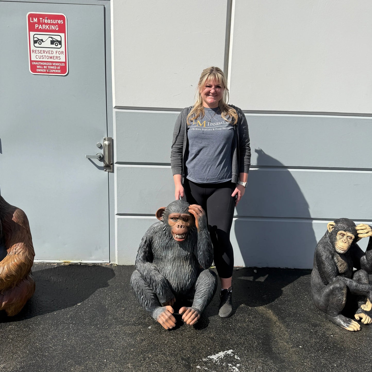 Monkey Max Statue A0721-R255-PT