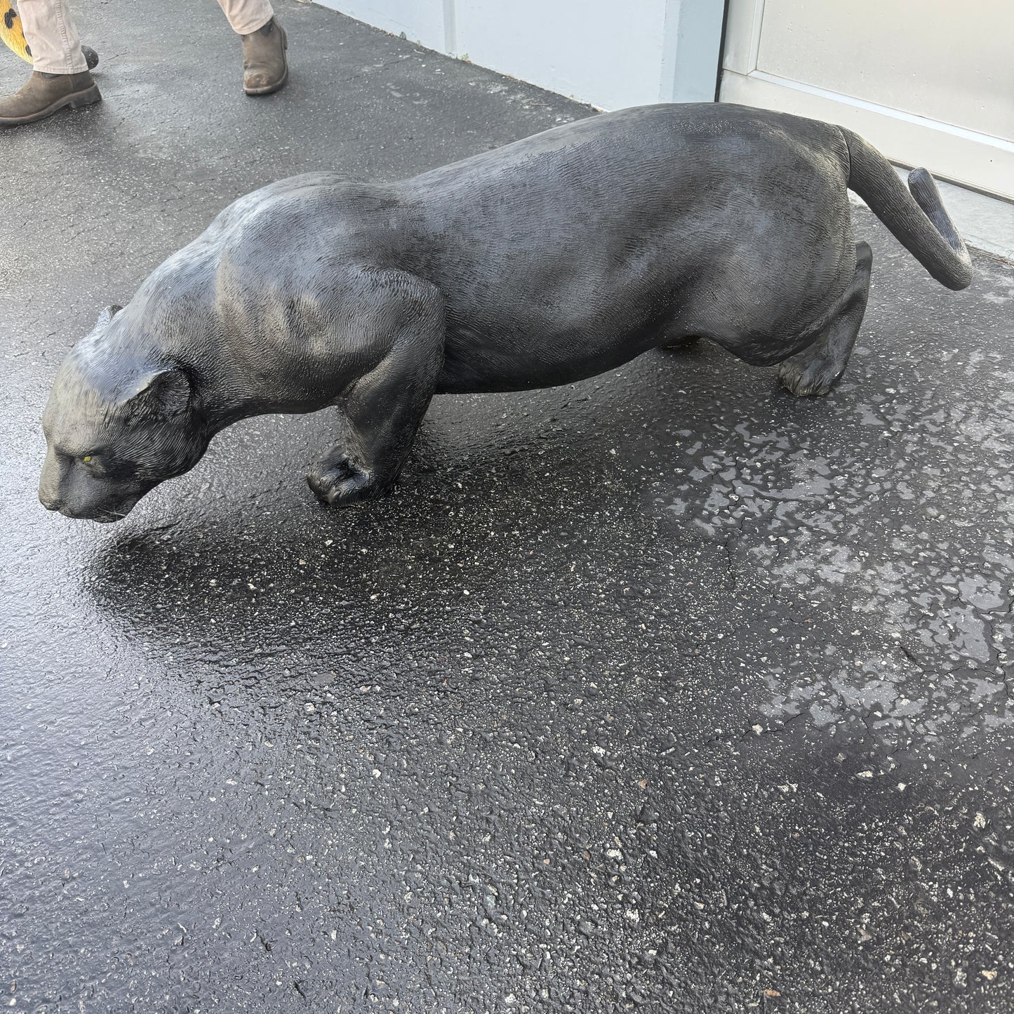 Crouching Panther Statue