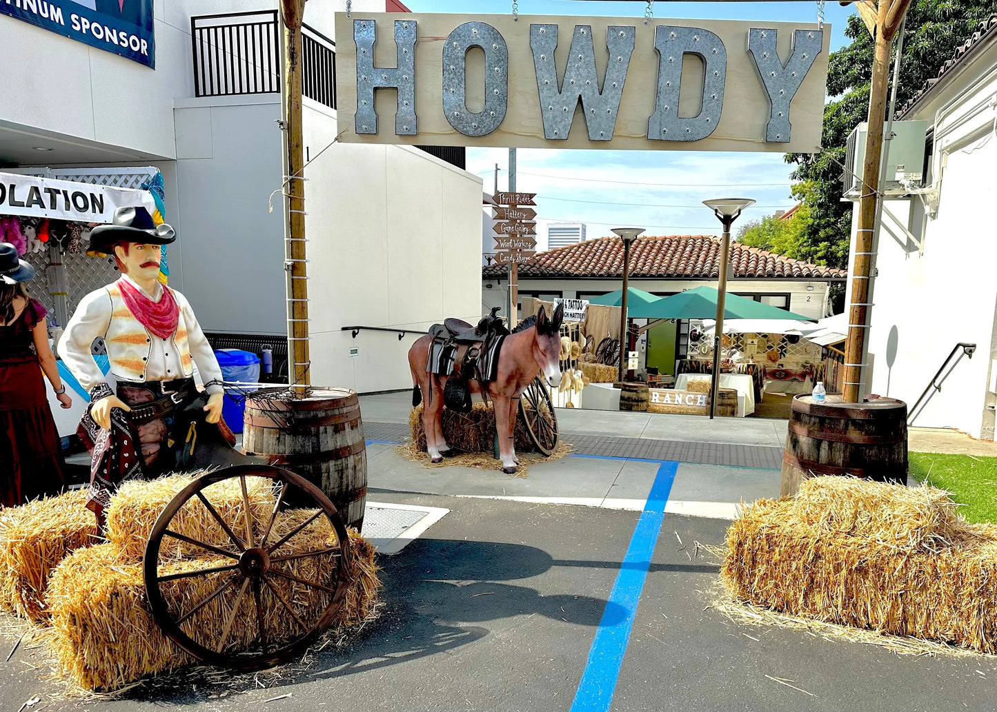 Brown Donkey Mule Statue A0576B-R011-PT