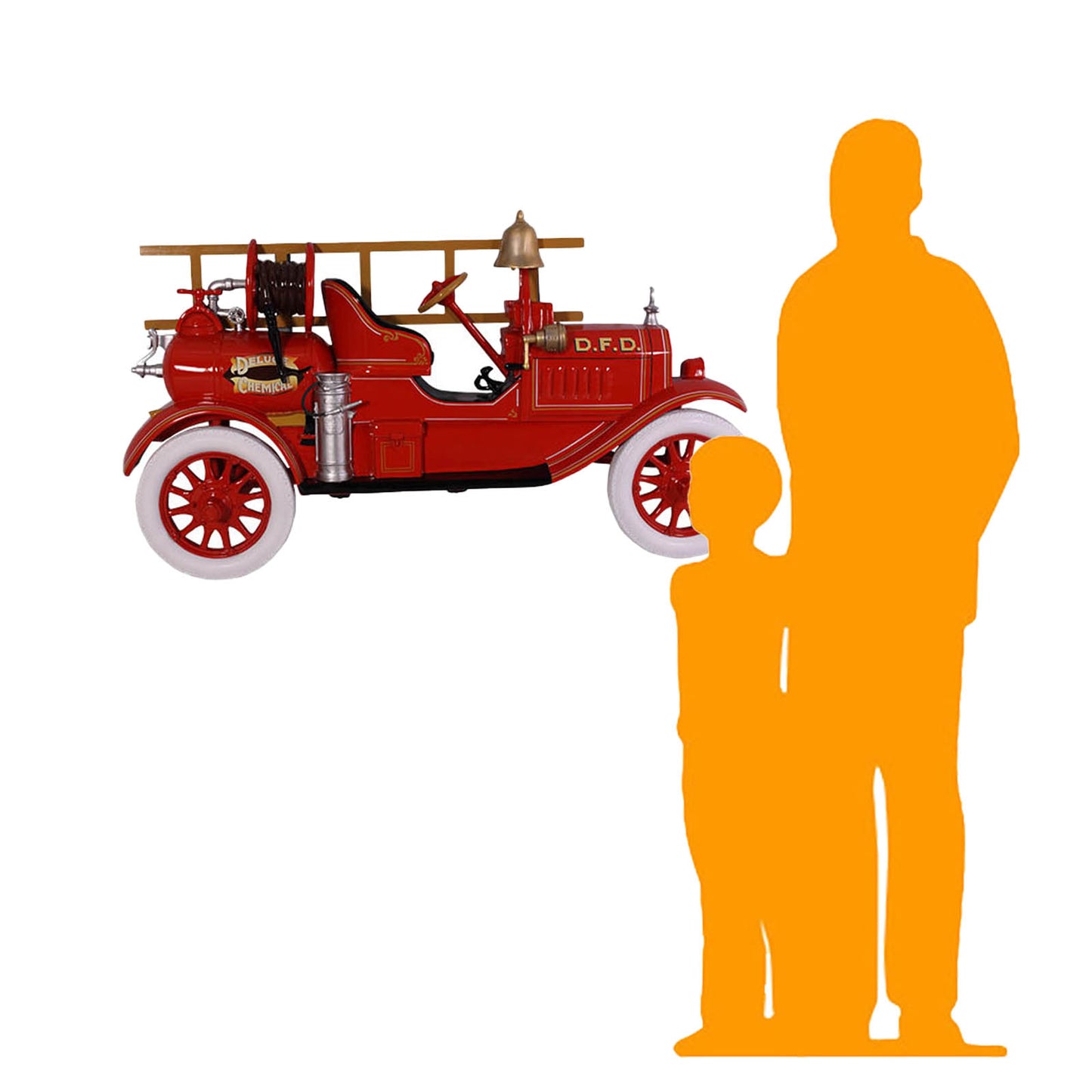 Fire Truck Wall Decor Statue