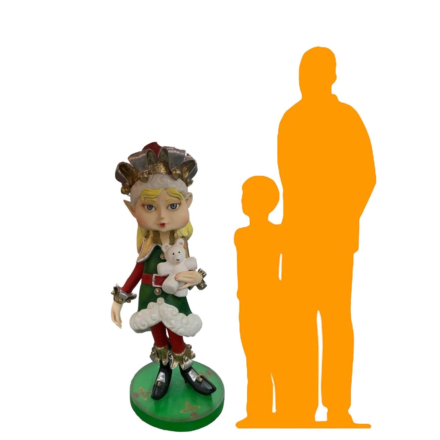 Christmas Elf Girl Statue