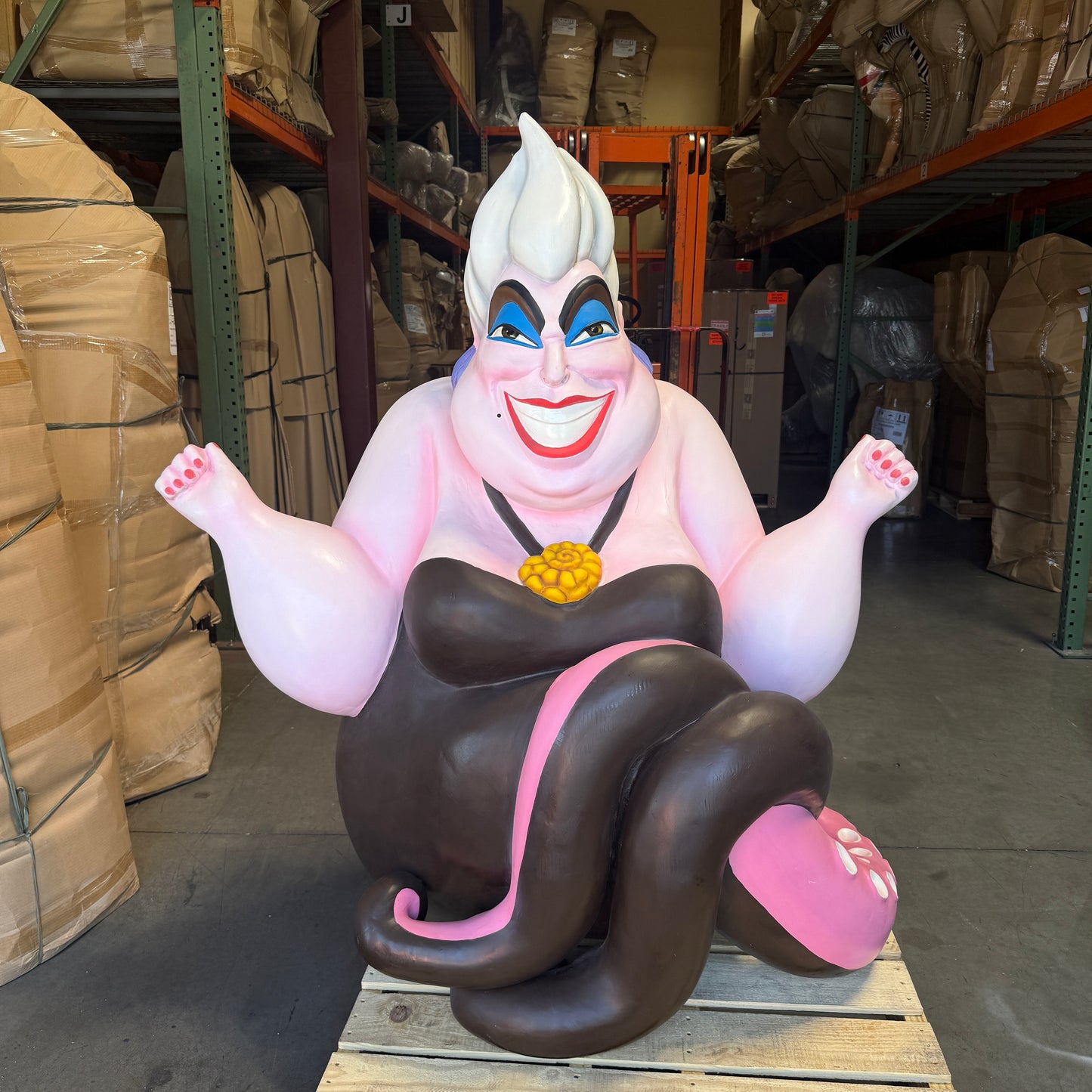 Evil Villain Lady Octopus Statue