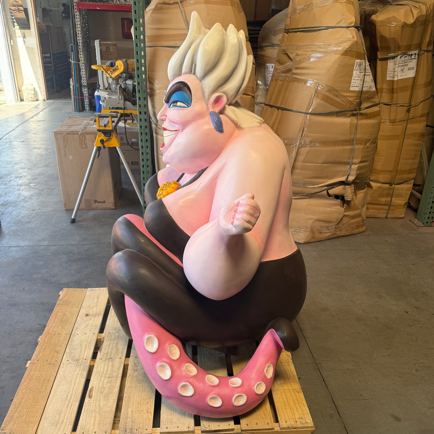 Evil Villain Lady Octopus Statue