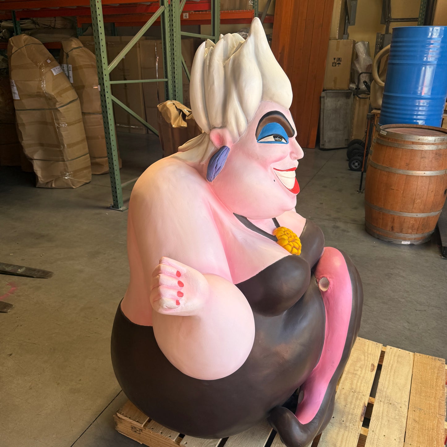 Evil Villain Lady Octopus Statue