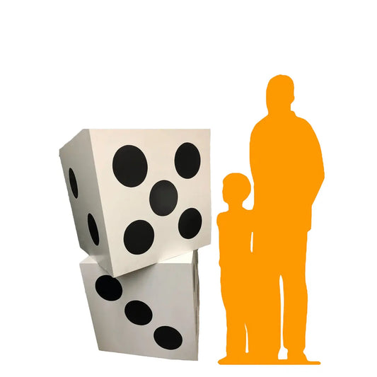 Giant Dice Set Over Size Statue DICE