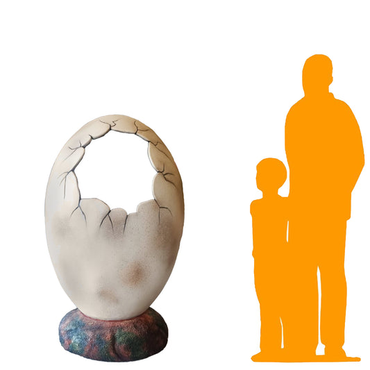 Large Dinosaur Egg Photo Op Statue