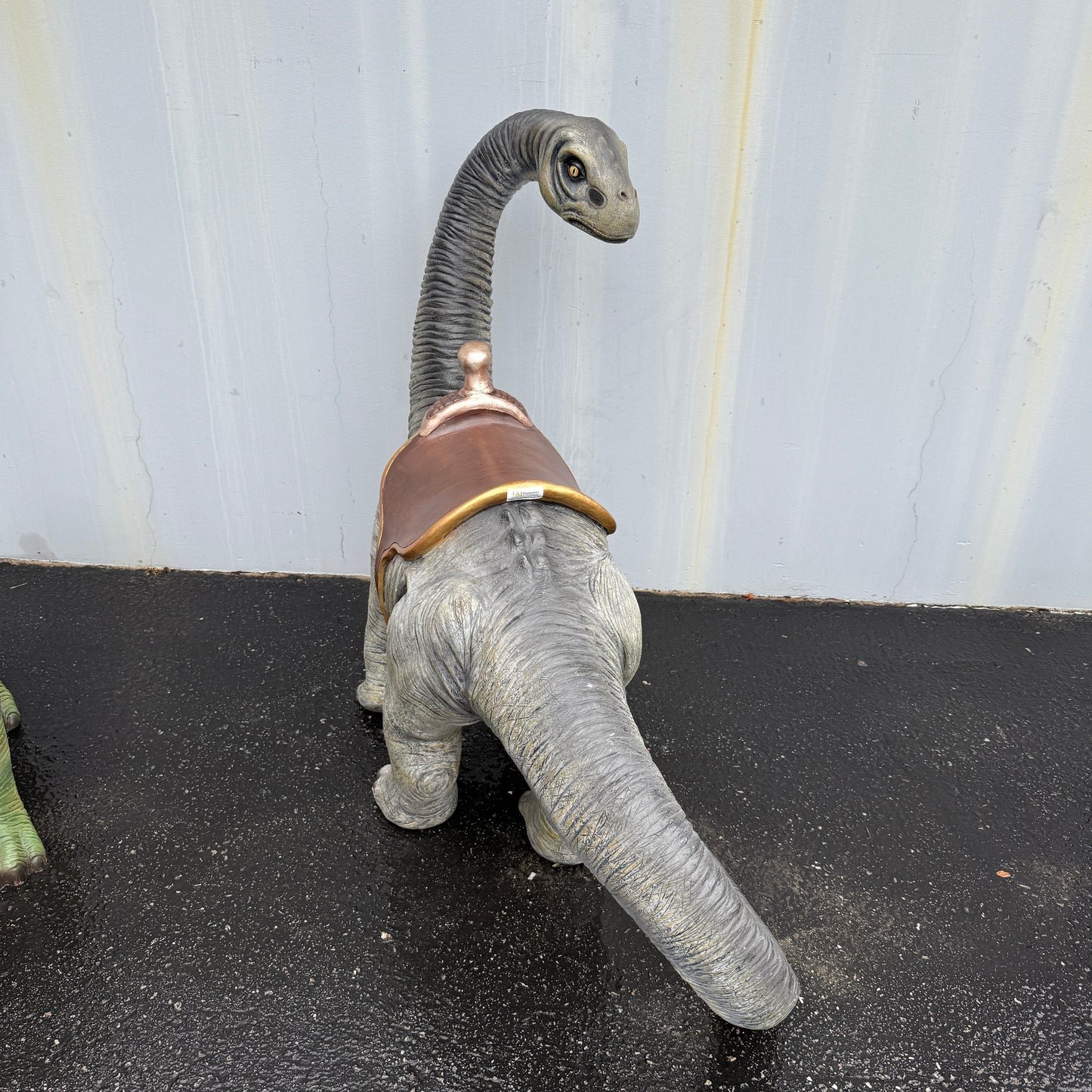 Small Apatosaurus Dinosaur With Saddle Statue