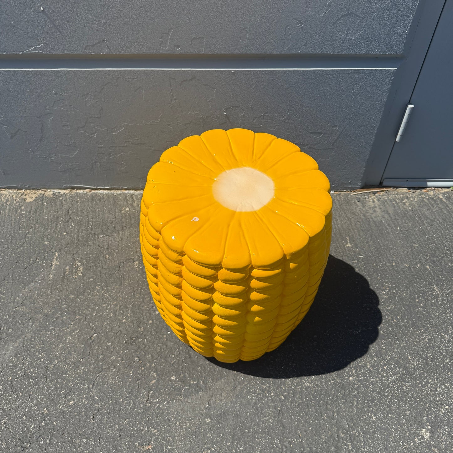 Full Corn Veggie Table Stool Statue