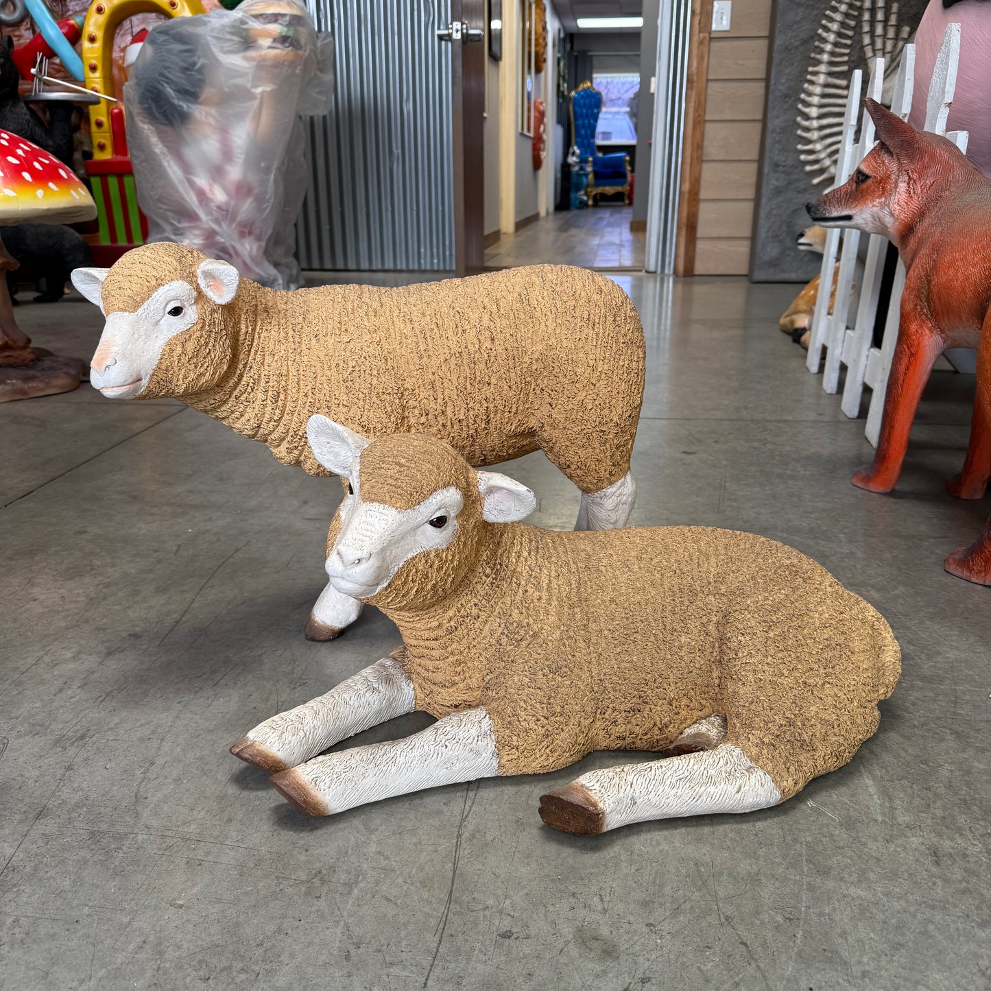 Baby Merino Lamb Statue
