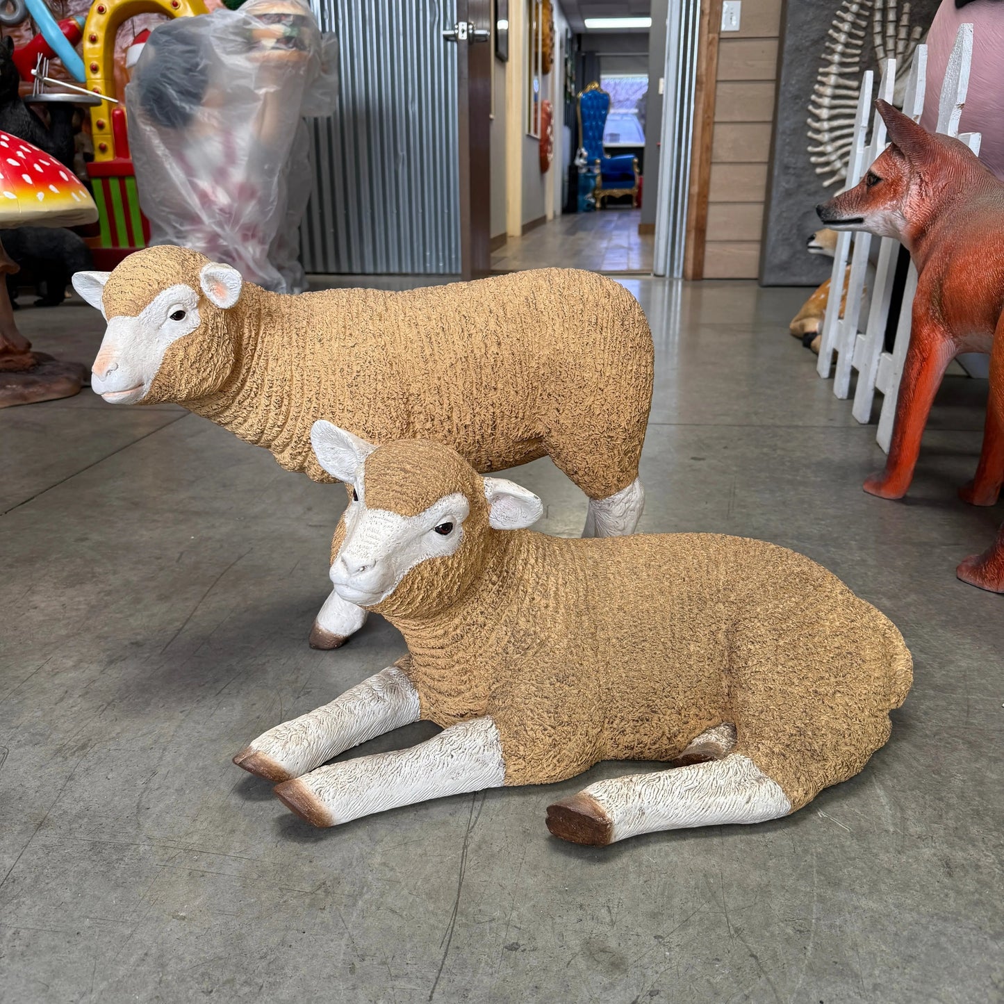 Baby Merino Lamb Statue A0175-100051-H