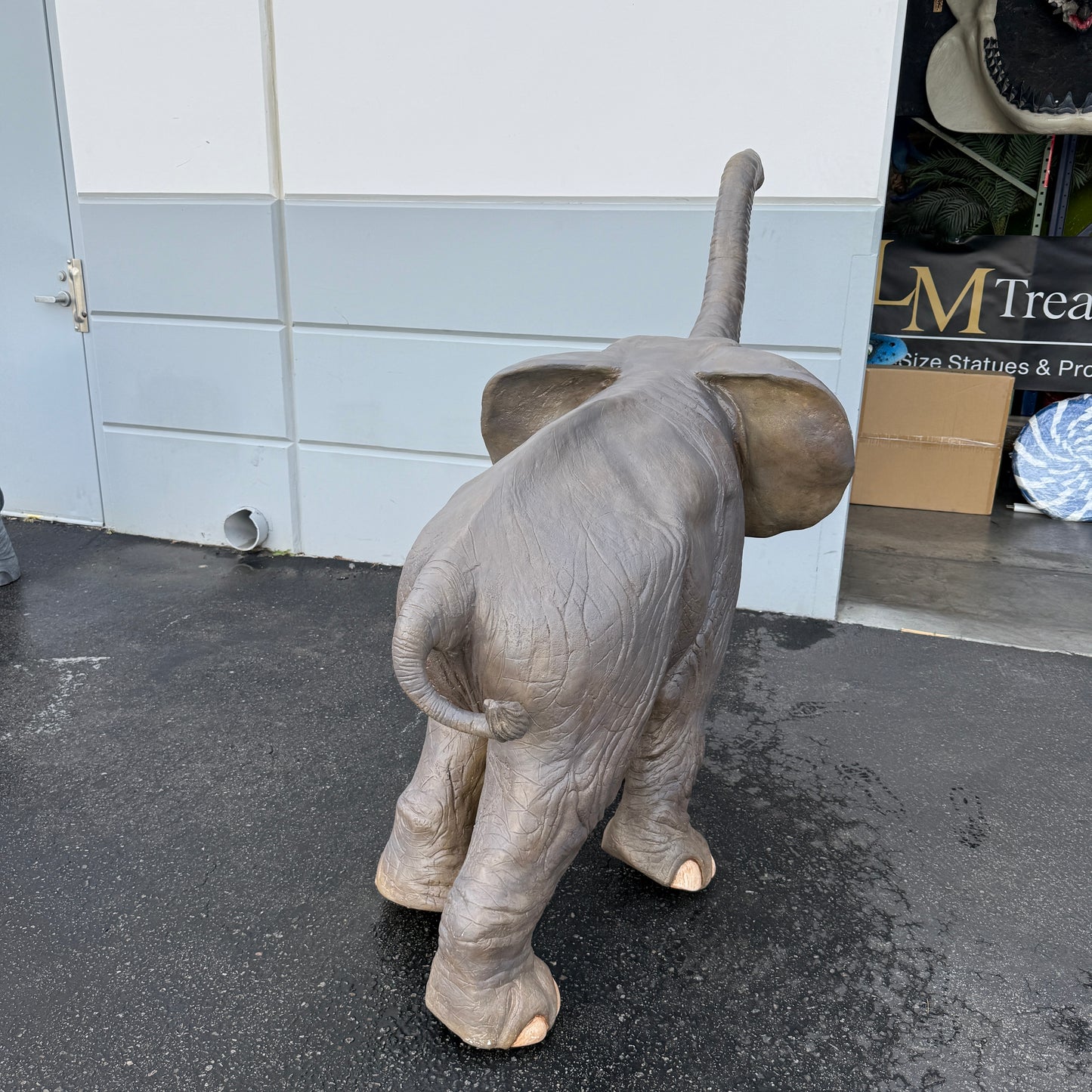 Walking Elephant Statue