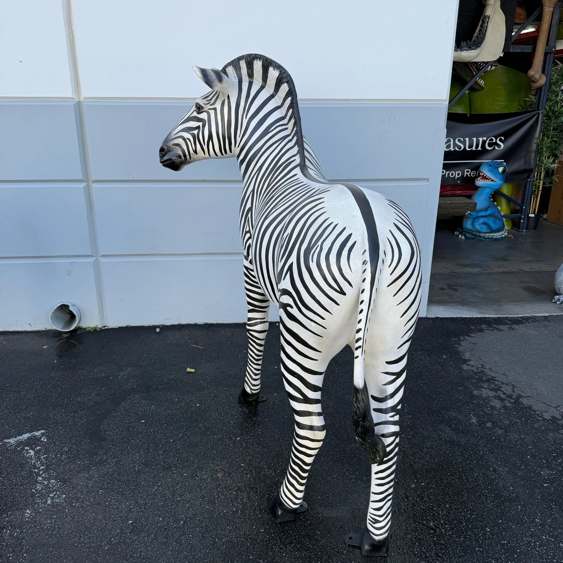 Zebra Life Size Statue A0219-110075-H