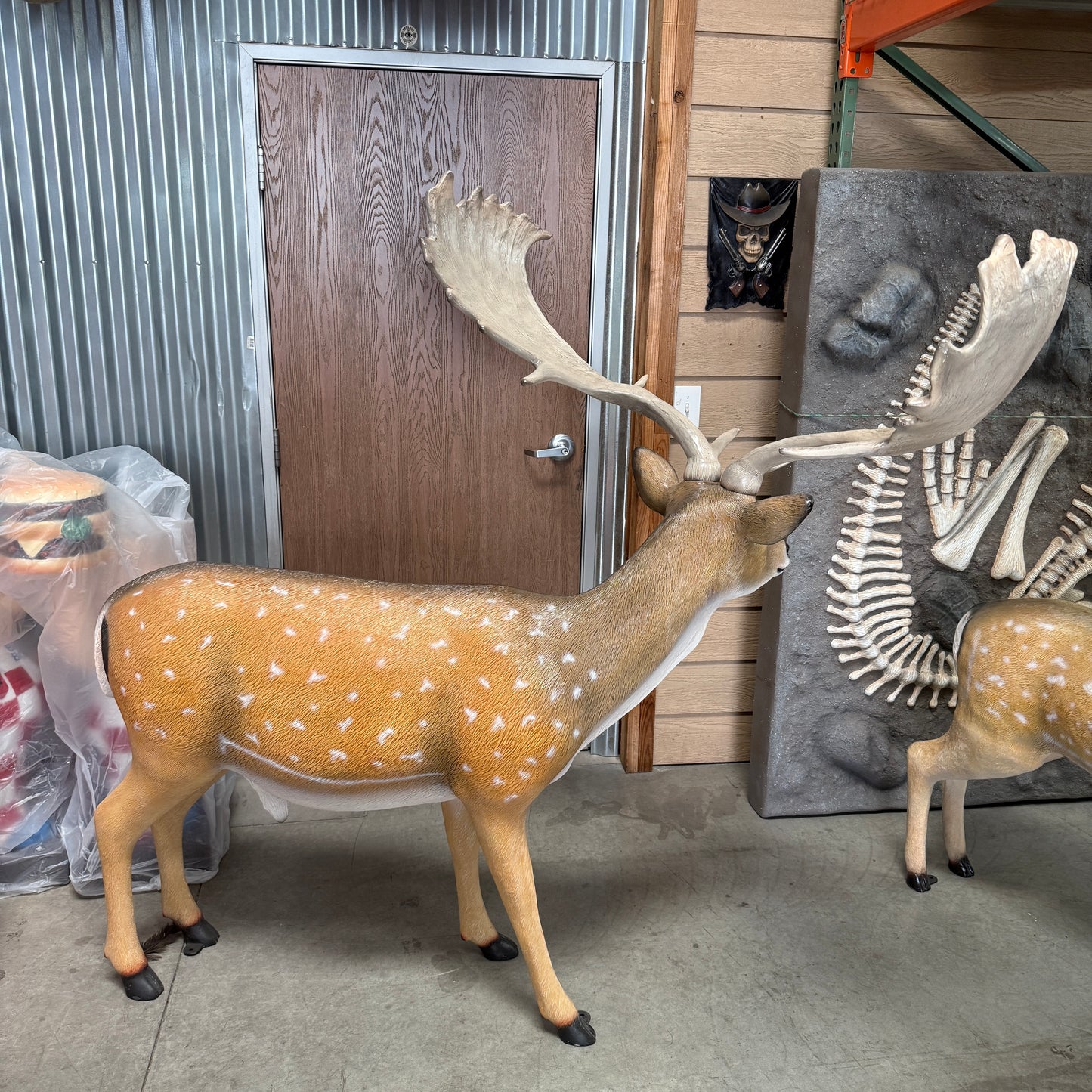 Deer Fallow Buck Life Size Statue