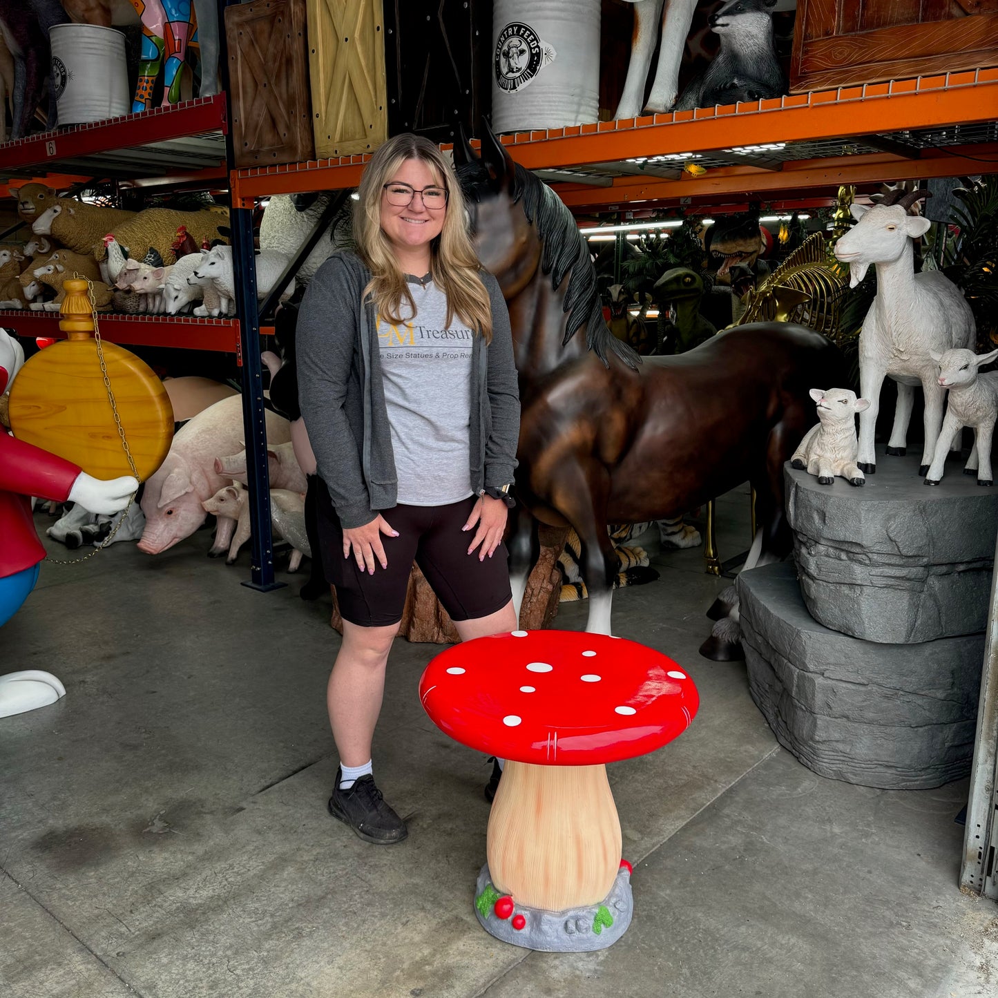 Small Mushroom Table Statue