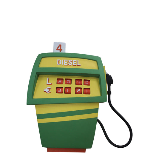 Gas Pump Green Life Size Statue - LM Treasures Prop Rentals