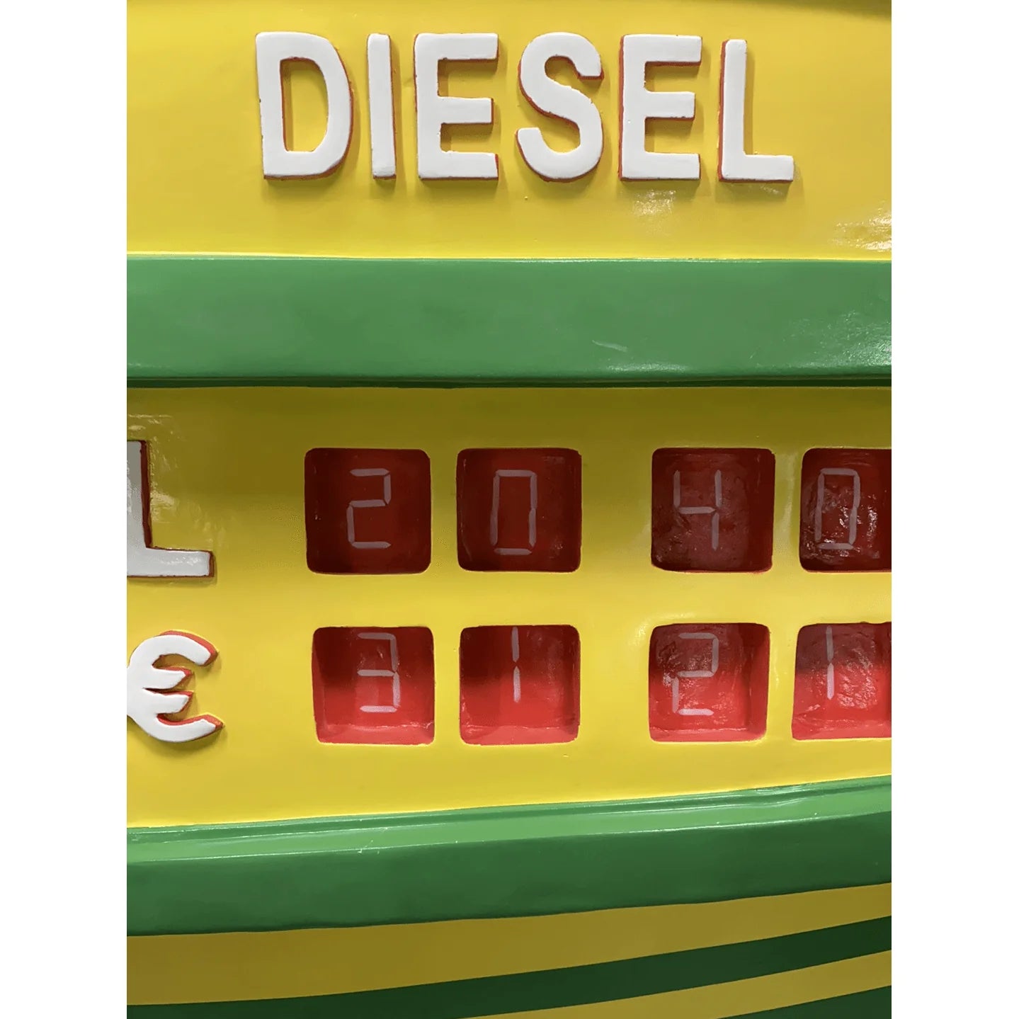 Gas Pump Green Life Size Statue