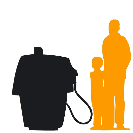 Gas Pump Red Life Size Statue F0185R-F010-PT