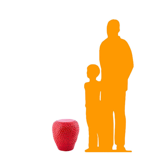 Strawberry Table Stool Statue