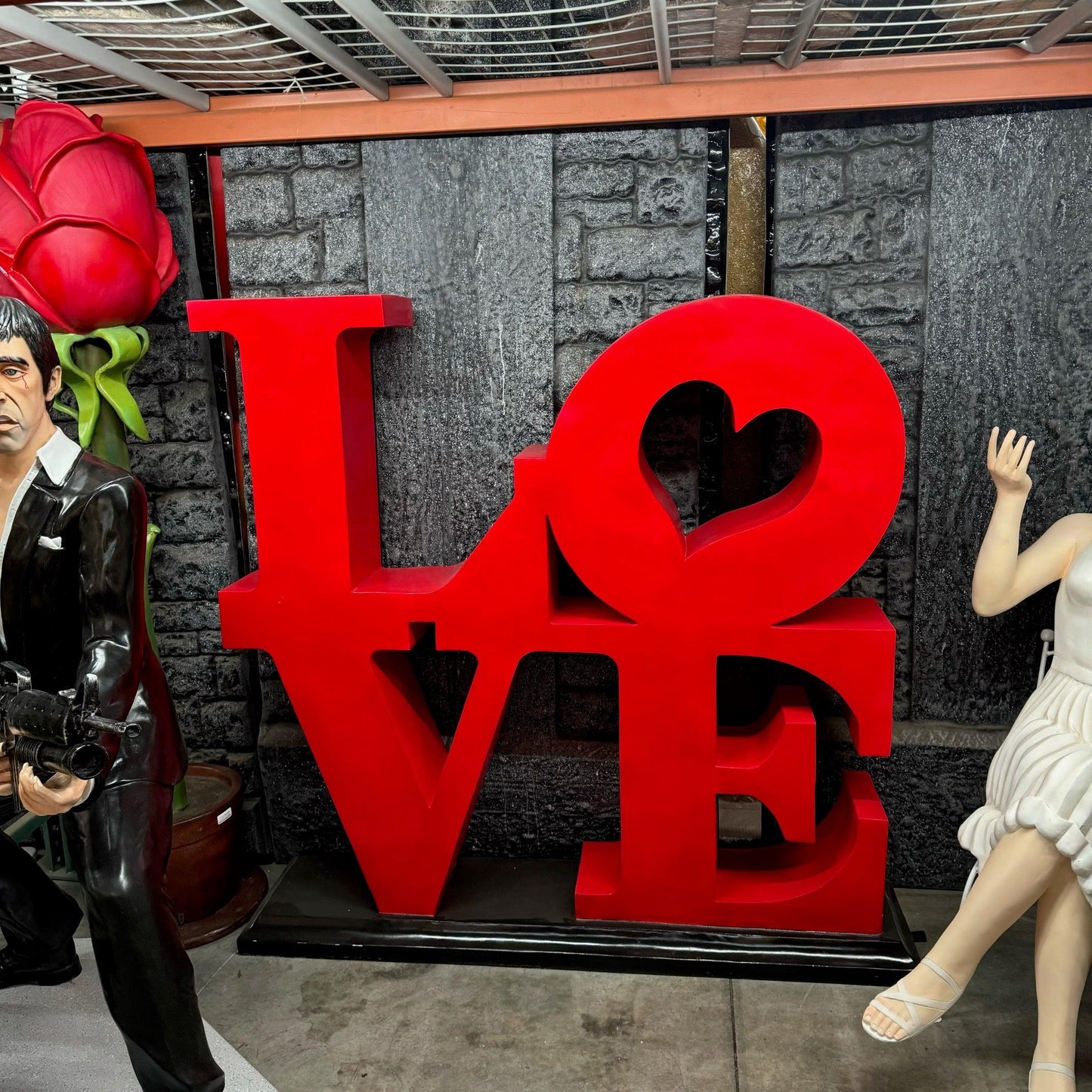 Love Sign Over Size Statue