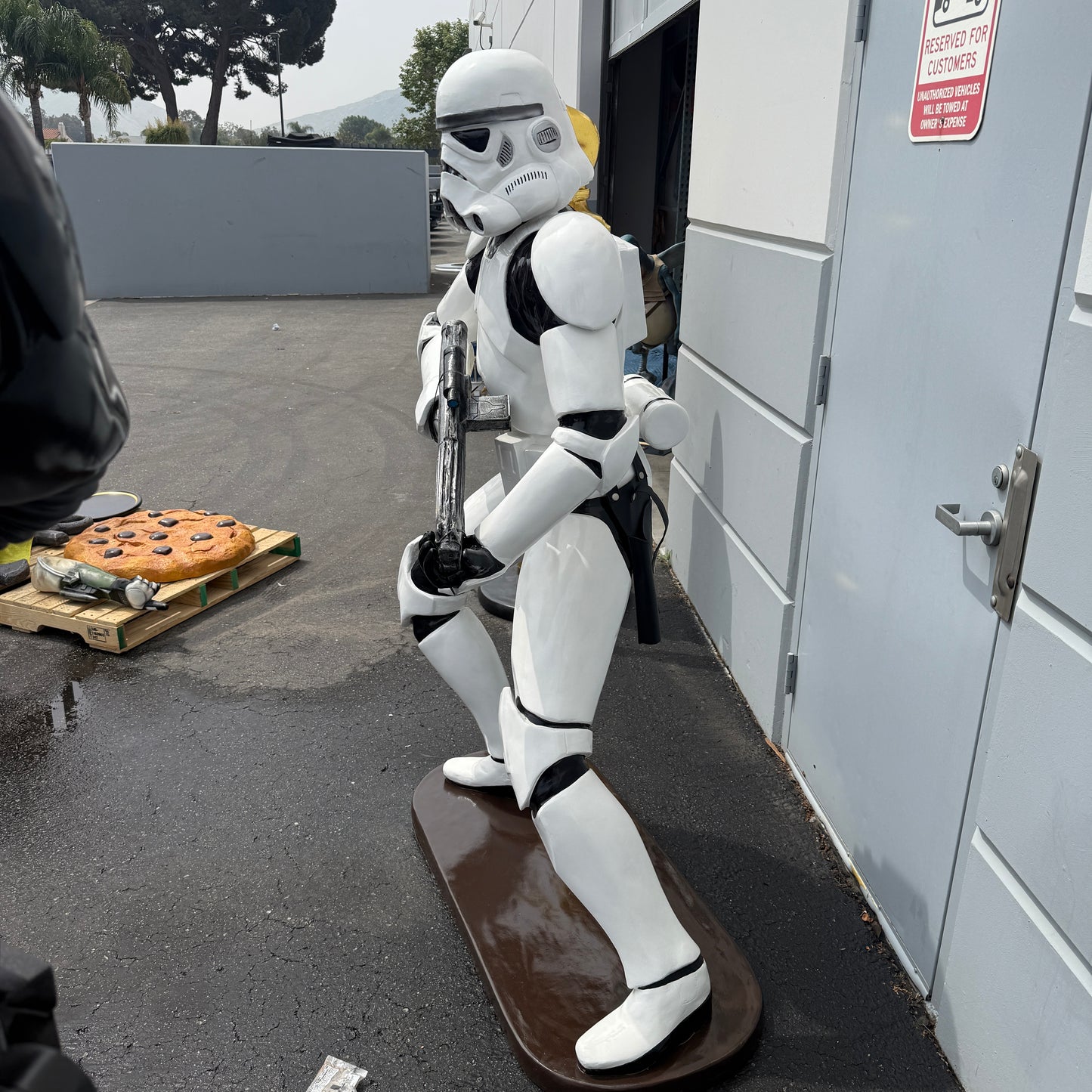 Space Trooper In Action Statue
