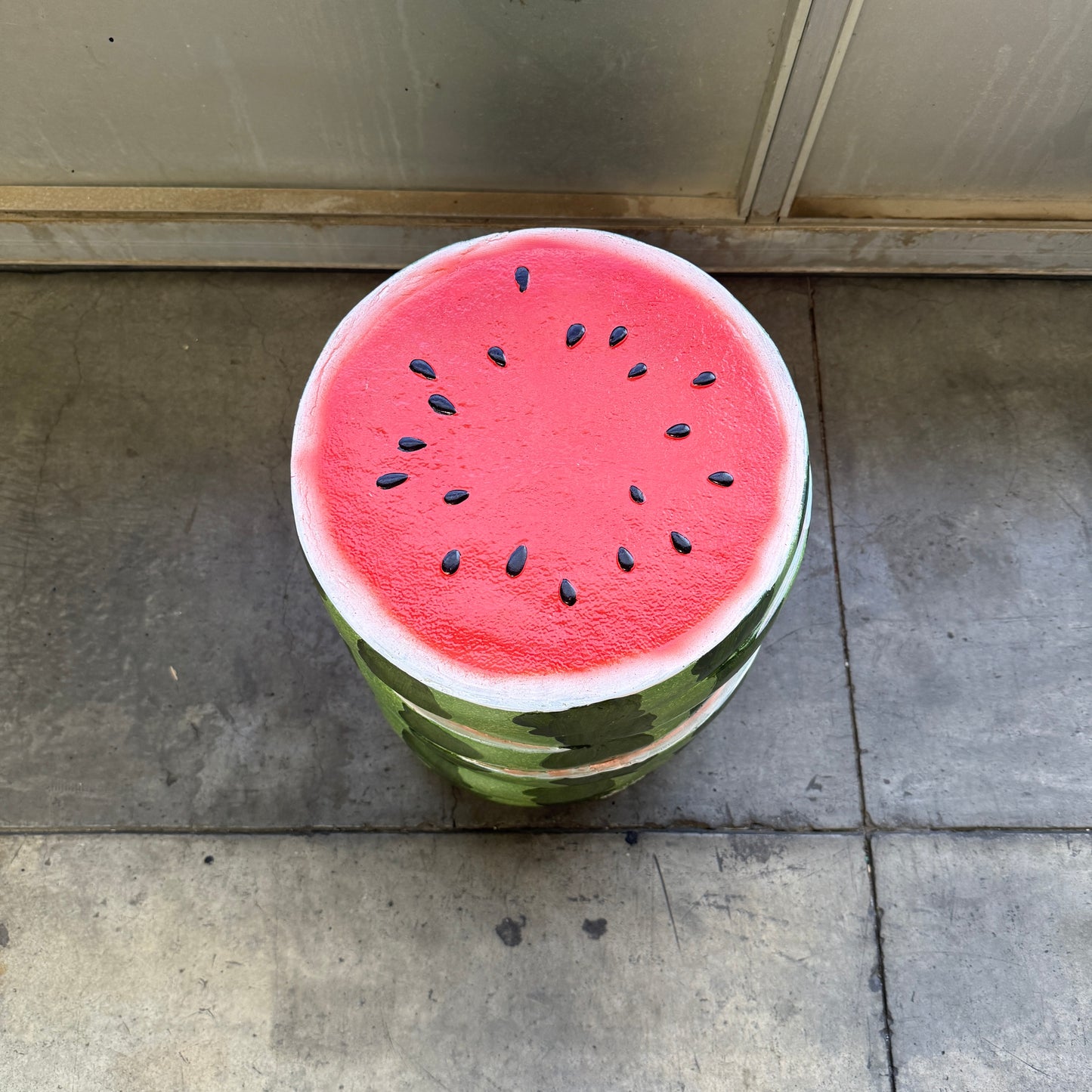 Watermelon Slices Fruit Table Stool Statue