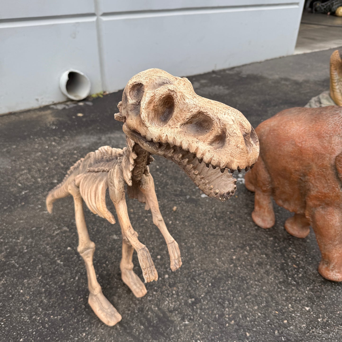 Small T-Rex Dinosaur Skeleton Statue