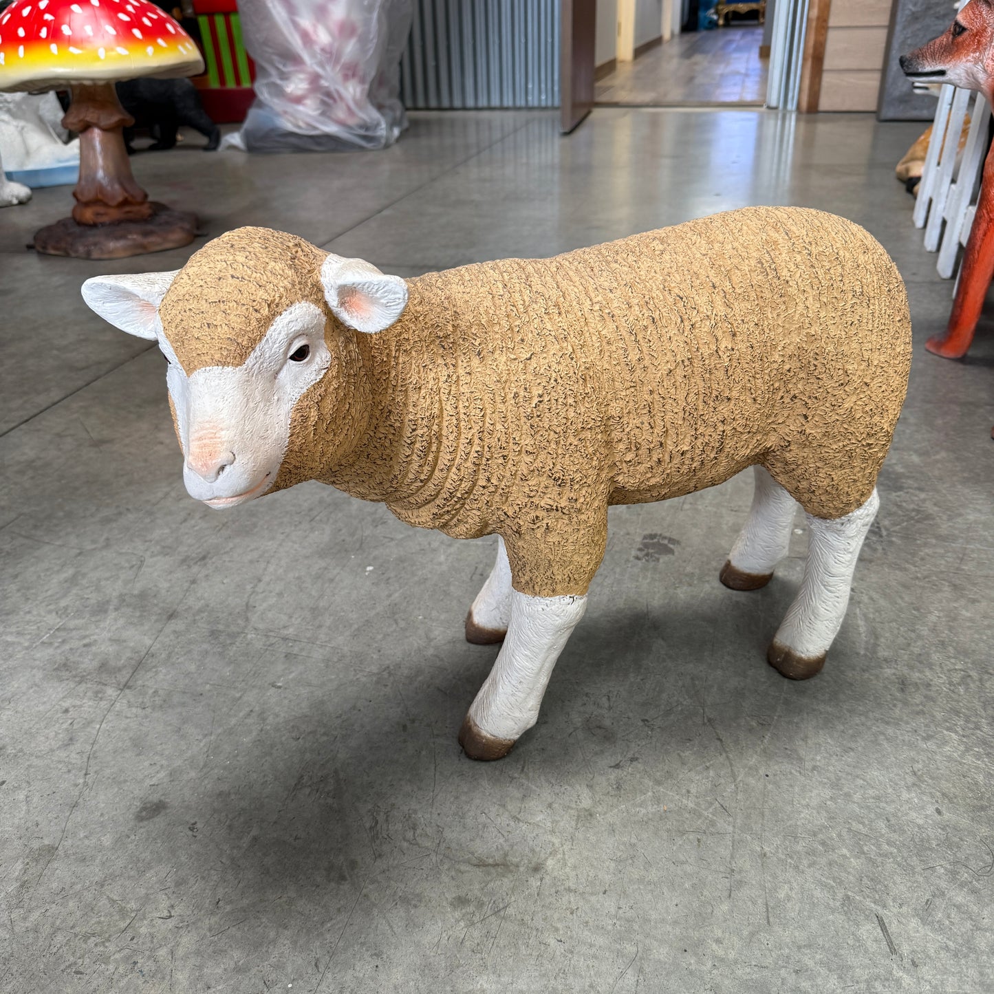 Baby Merino Lamb Statue
