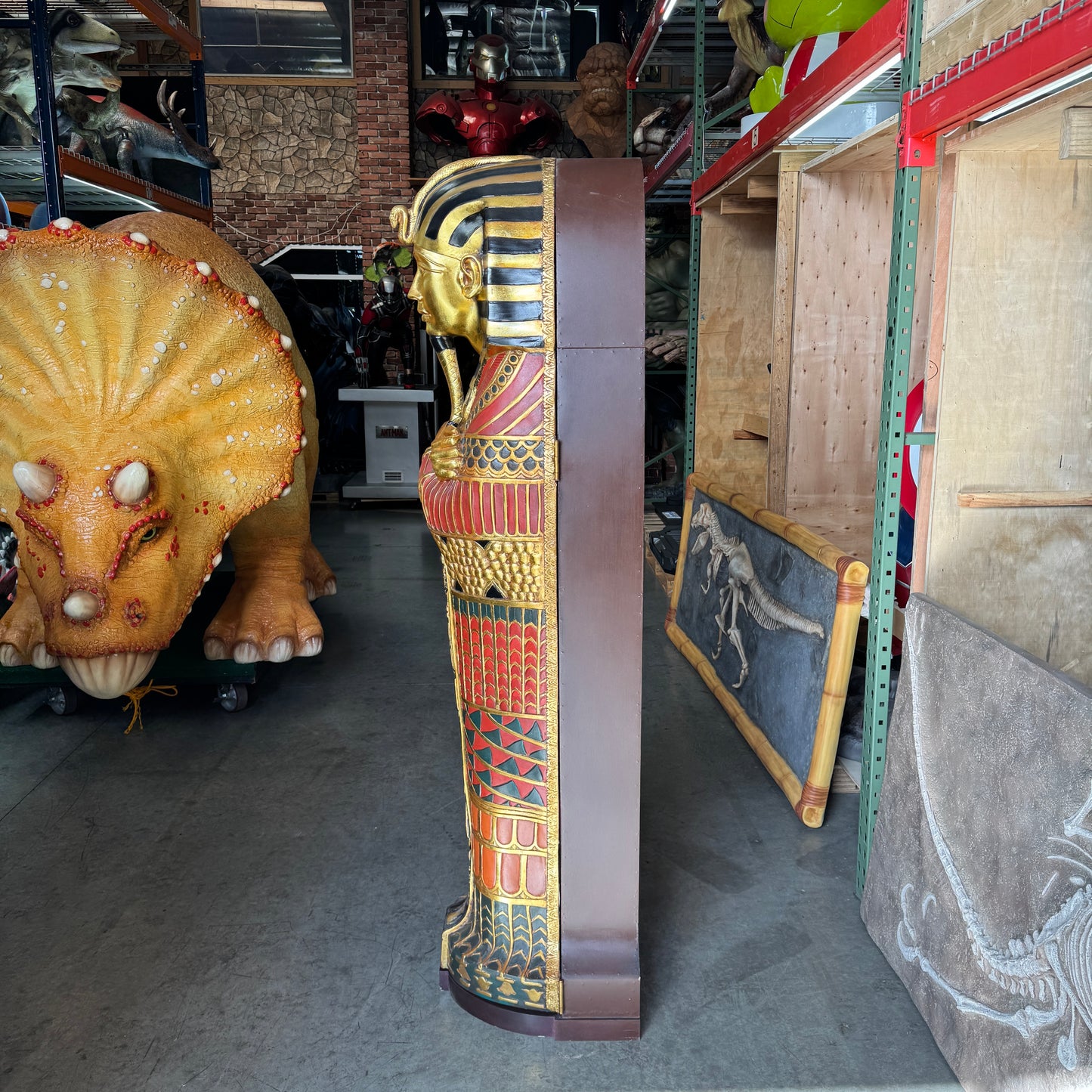 Egyptian King Tut Sarcophagus Statue
