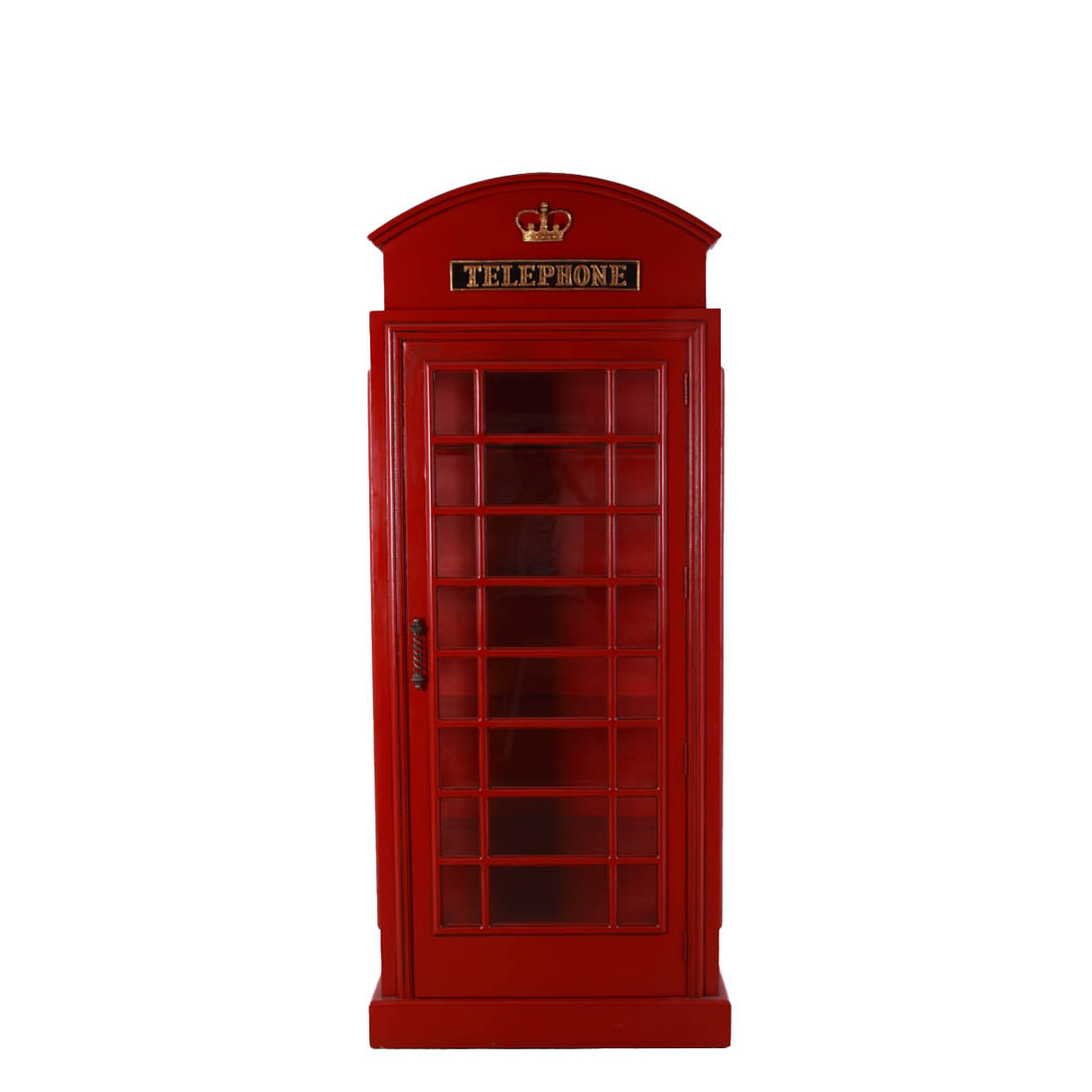 Cabinet British Phone Booth Statue