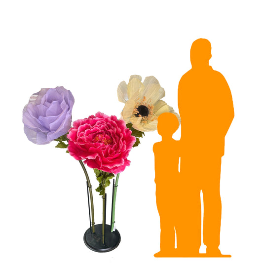 Large Fabric Flower Bundle P-FlowerL-P