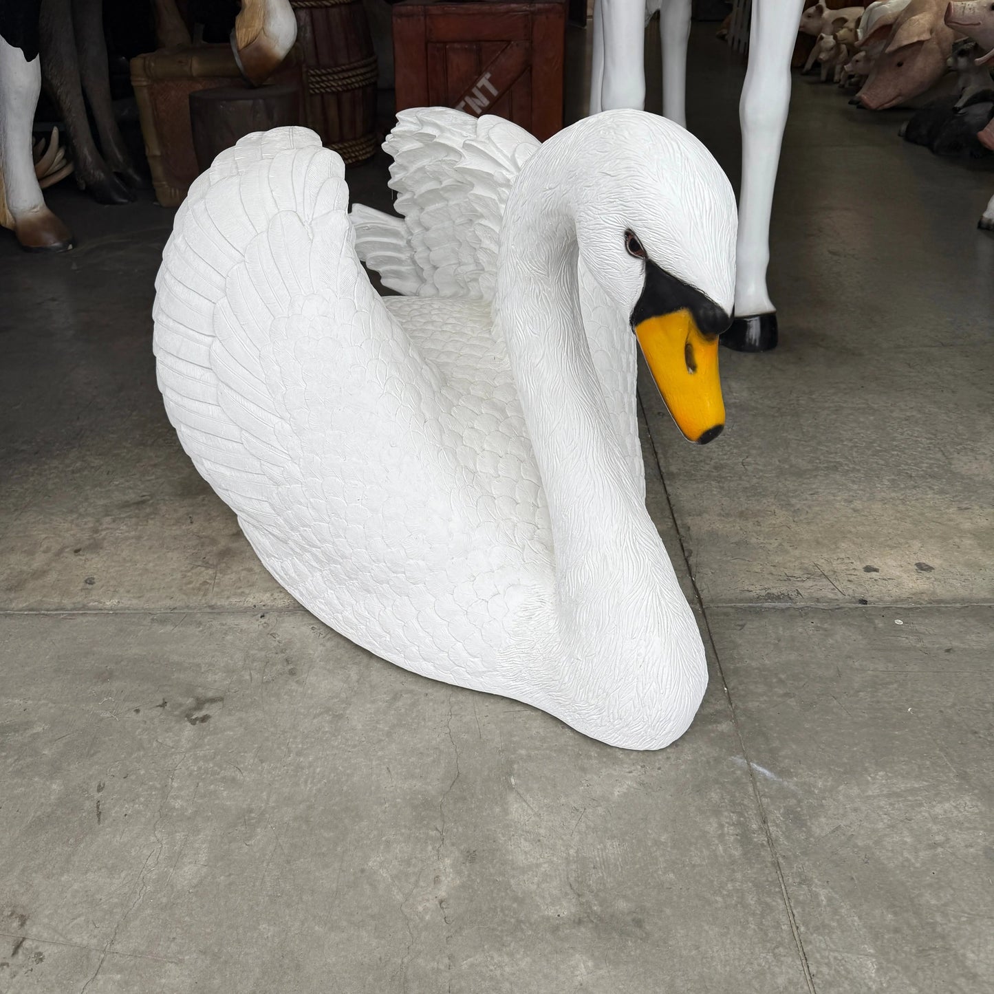 Large Swan Statue A0497-150221-H