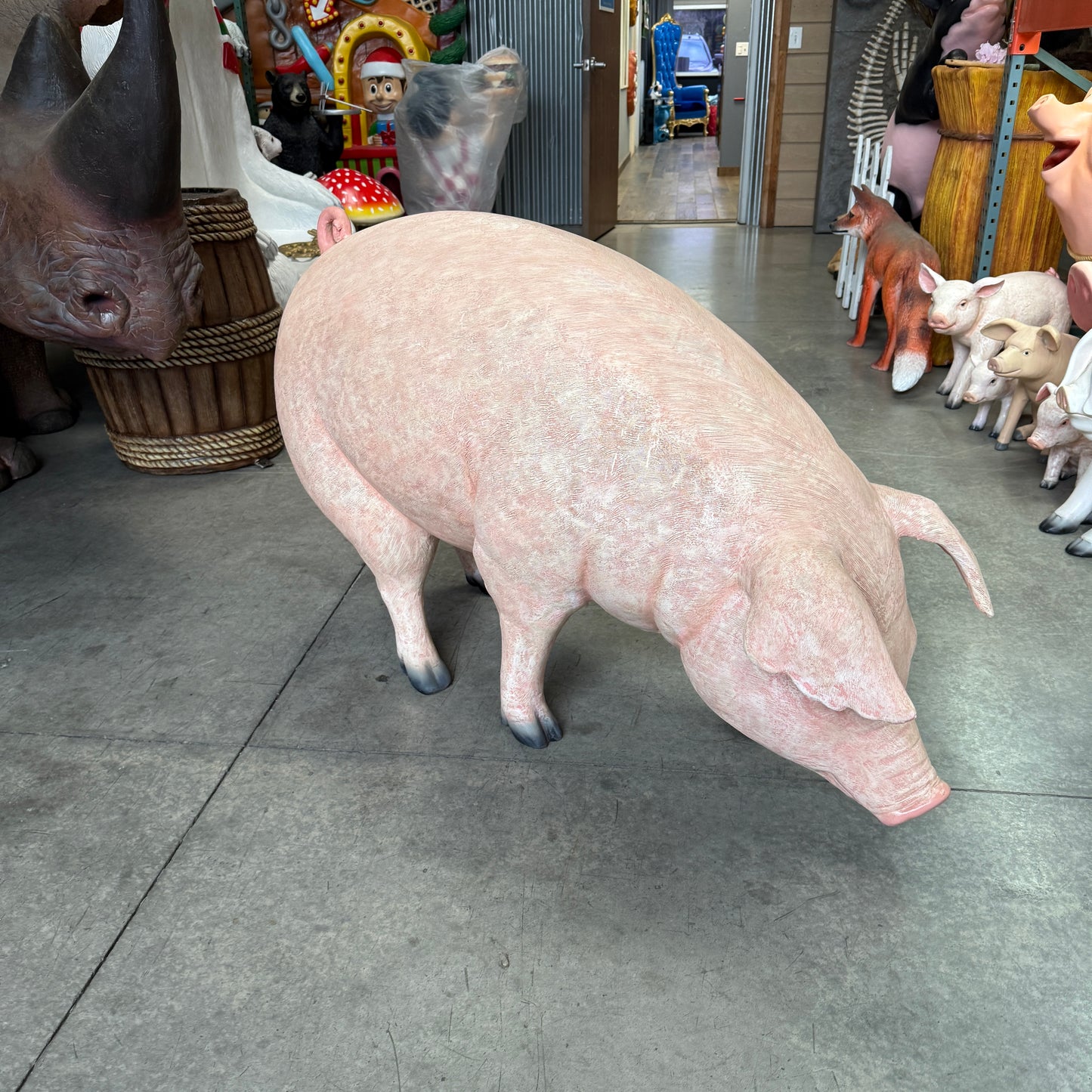 Fat Pig Standing Statue