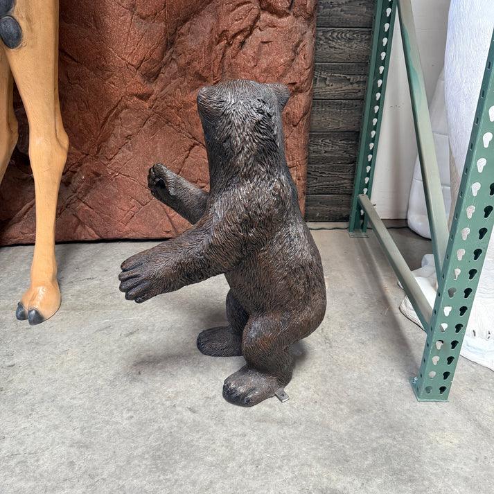 Brown Baby Bear Cub Statue