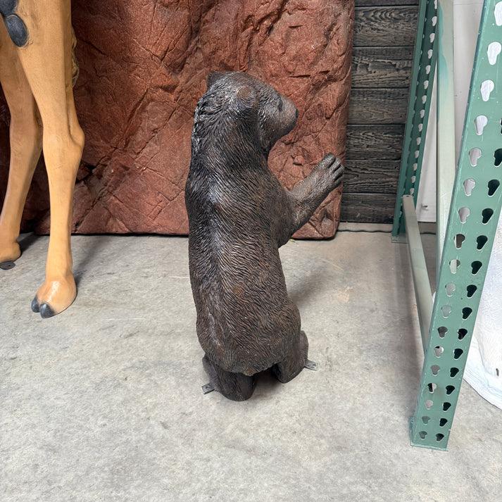 Brown Baby Bear Cub Statue