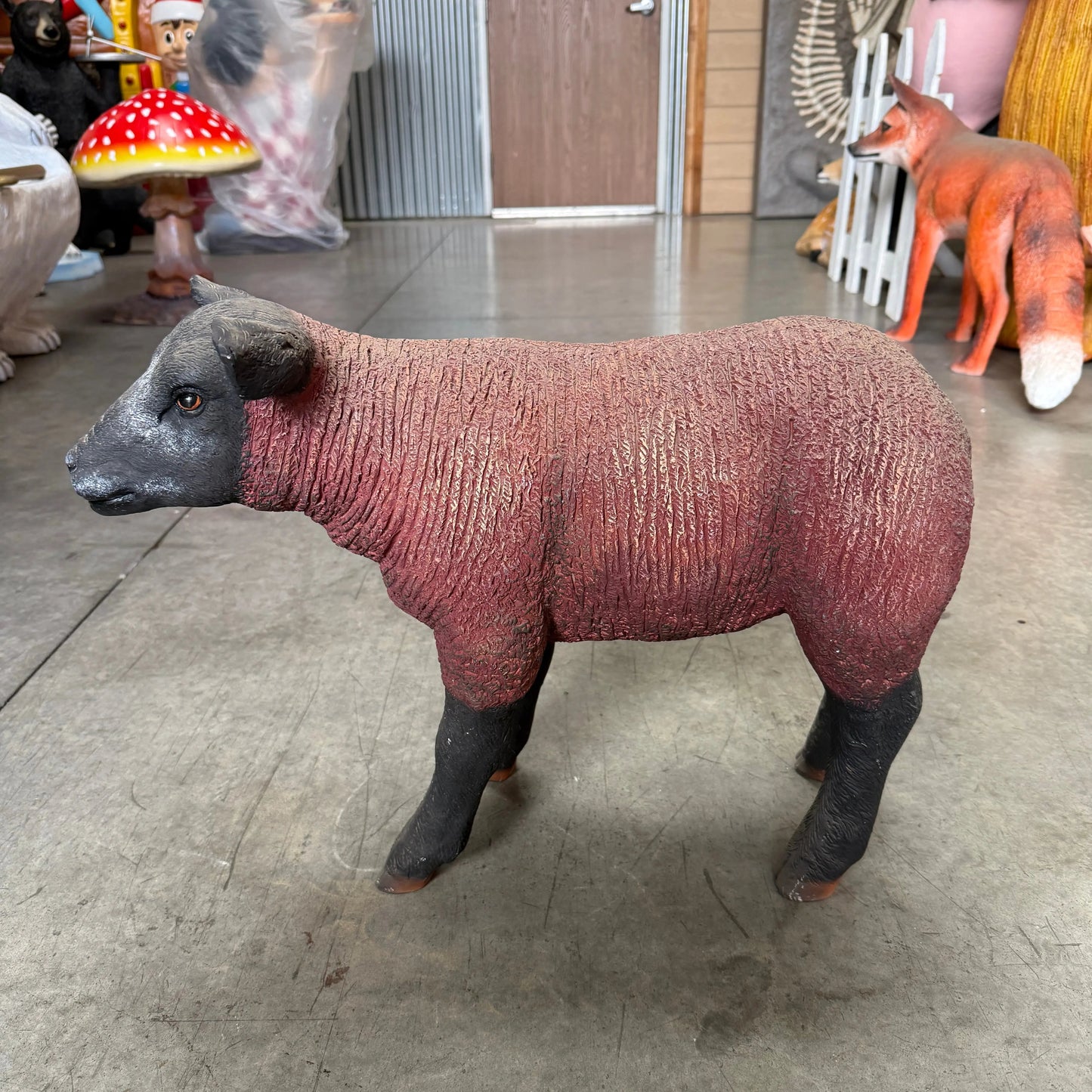 Brown Texelaar Lamb Statue A0244-100024-H