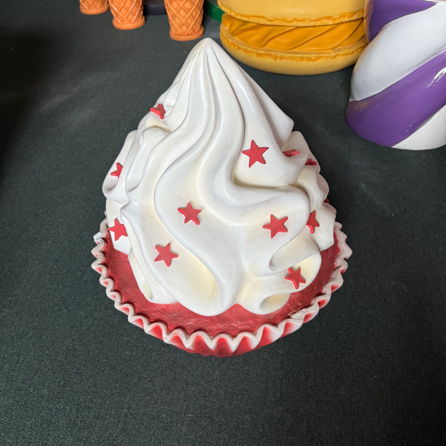 Red Velvet Cupcake Statue With Stars