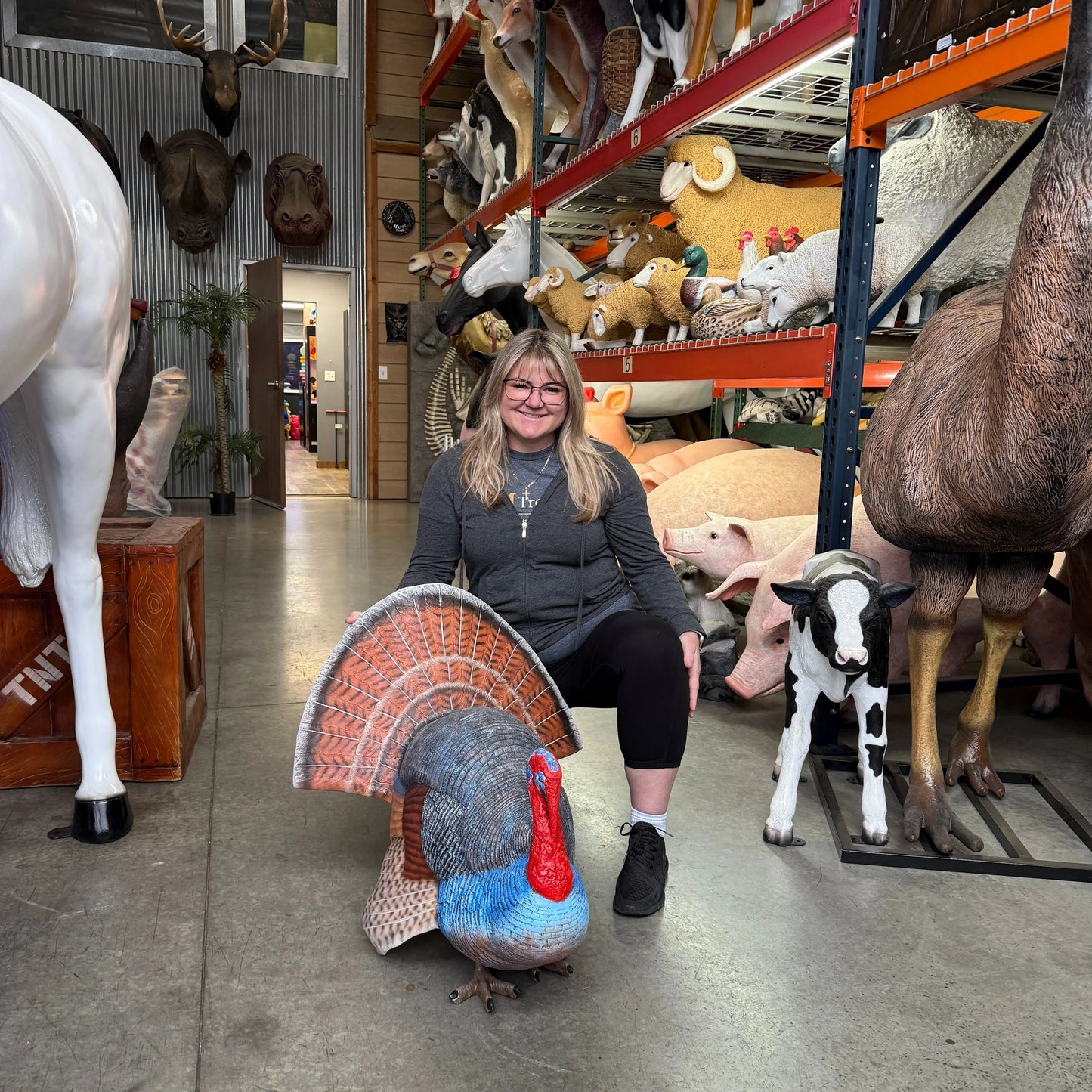 Turkey Life Size Statue Prop A0181-100126-H