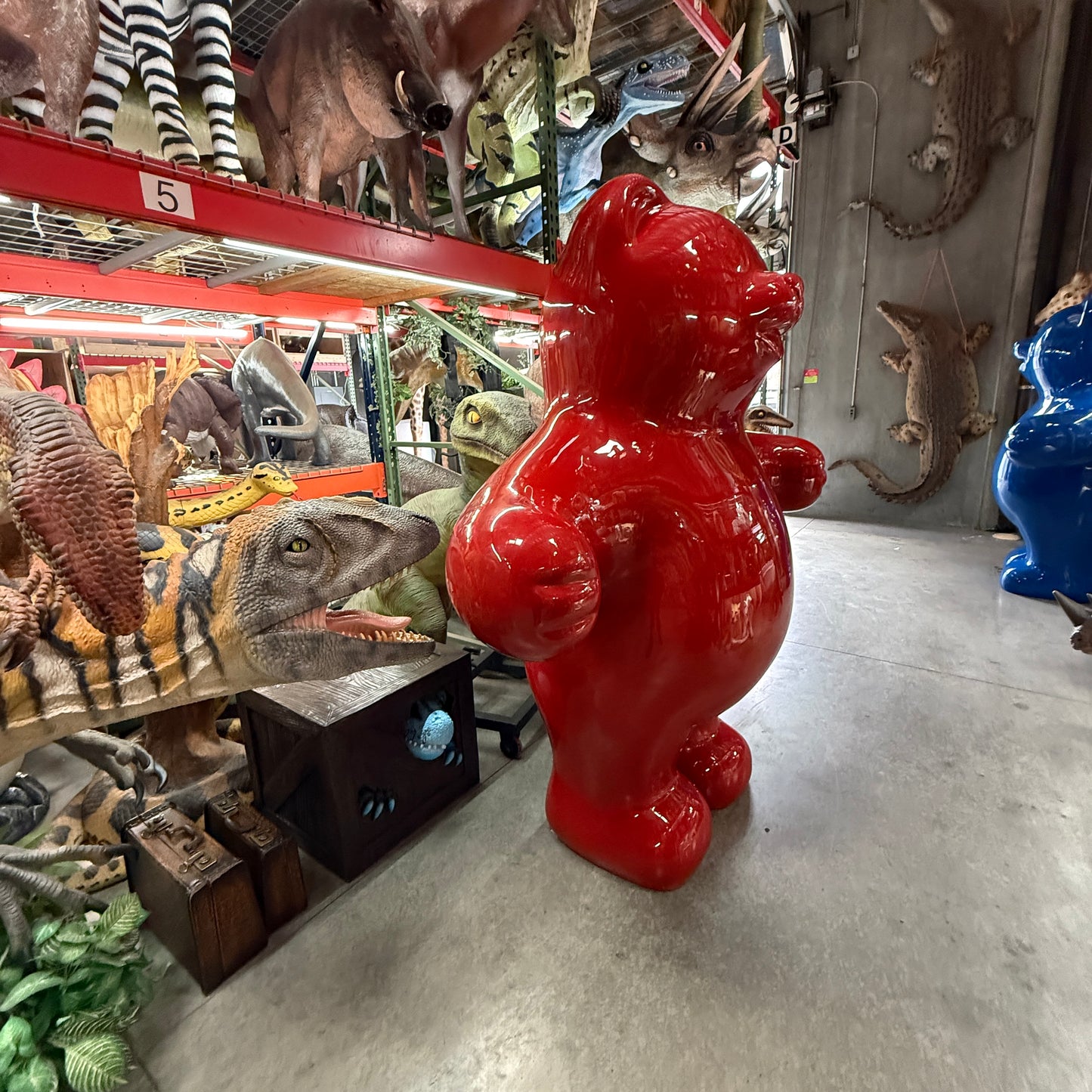 Jumbo Red Gummy Bear Statue