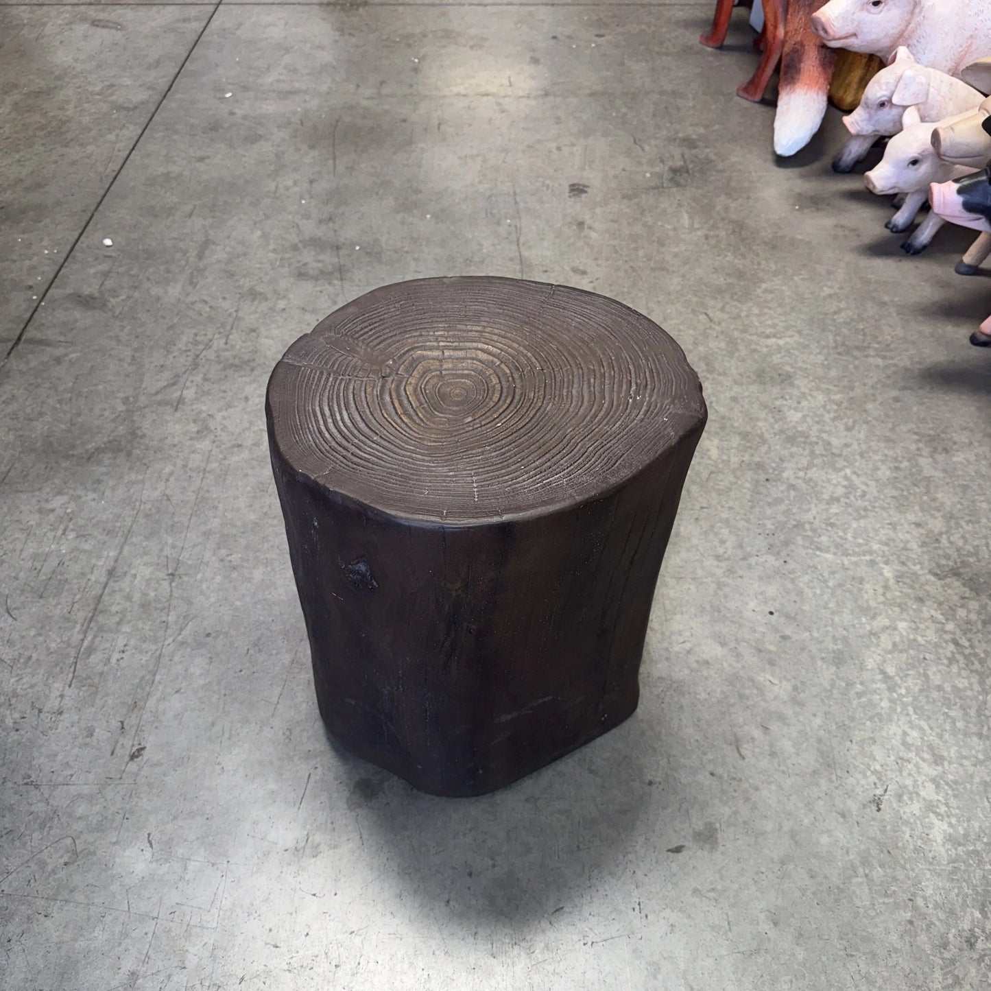 Tree Stump Stool Statue Tree-Stump