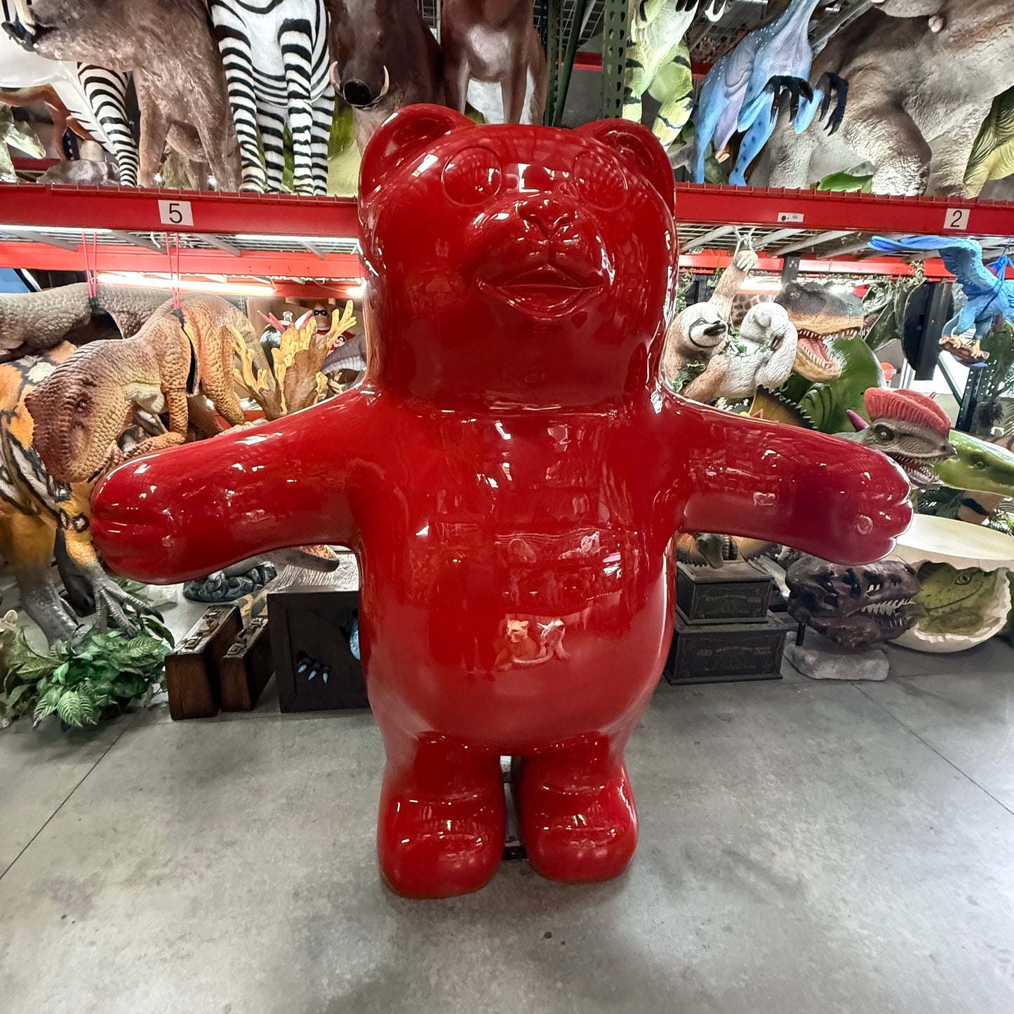 Jumbo Red Gummy Bear Statue