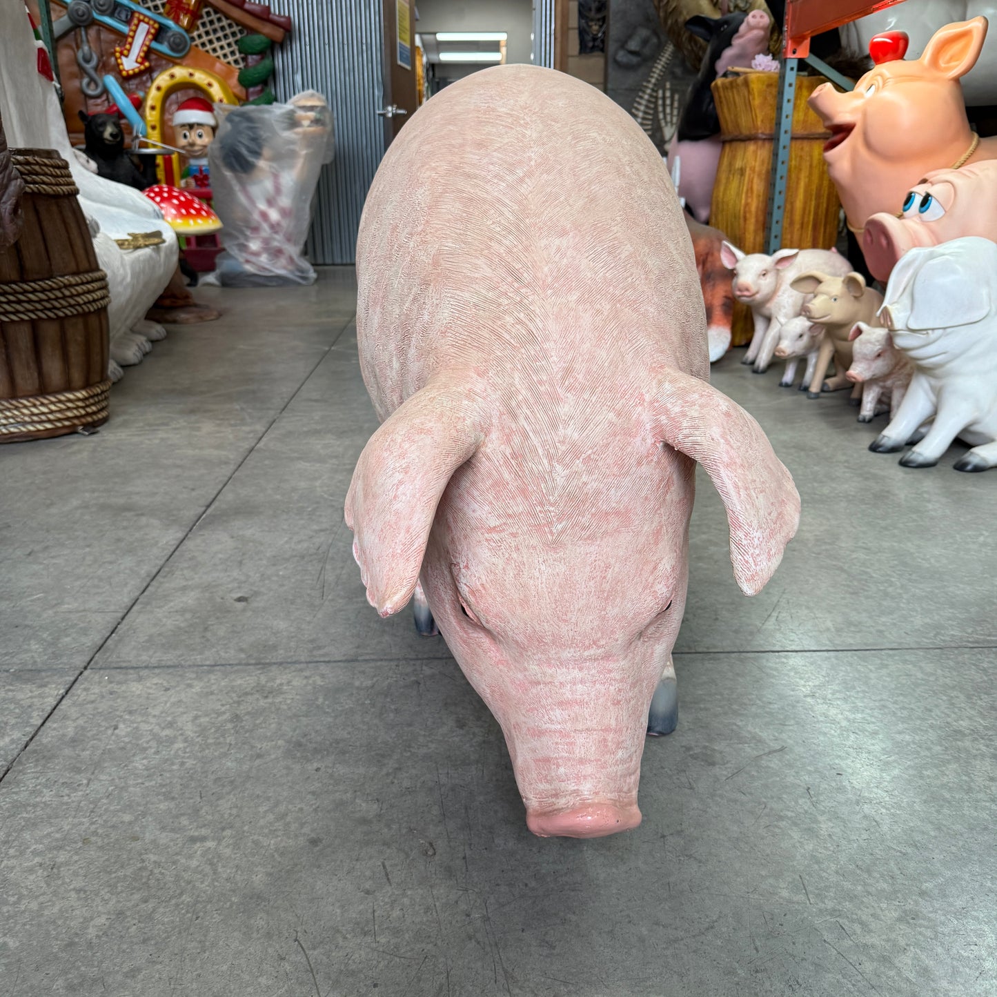 Fat Pig Standing Statue