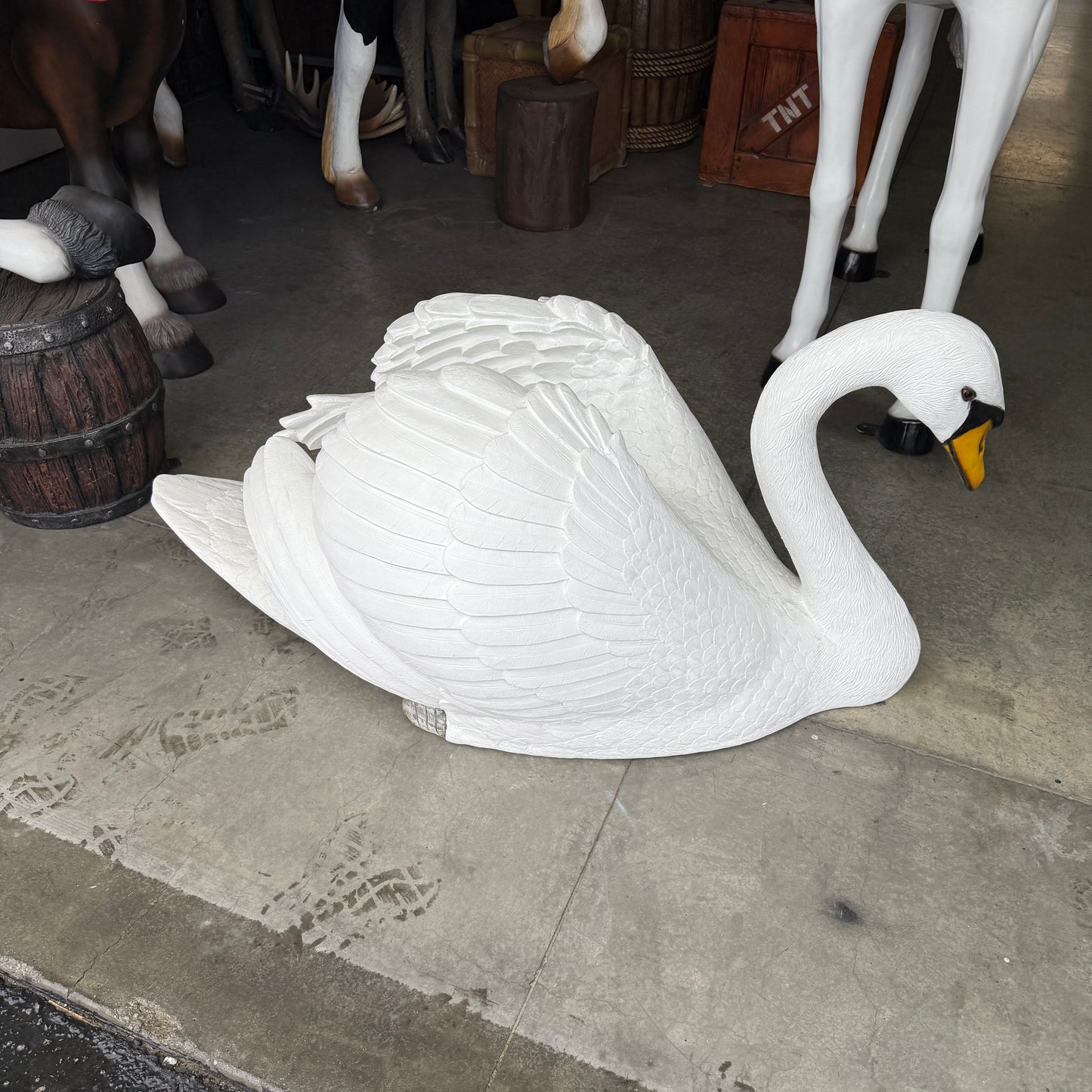 Large Swan Statue