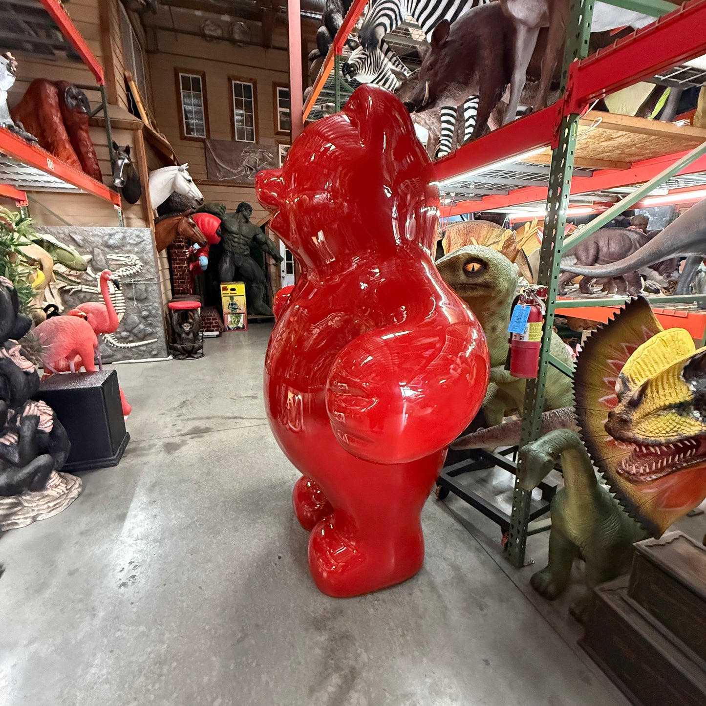 Jumbo Red Gummy Bear Statue