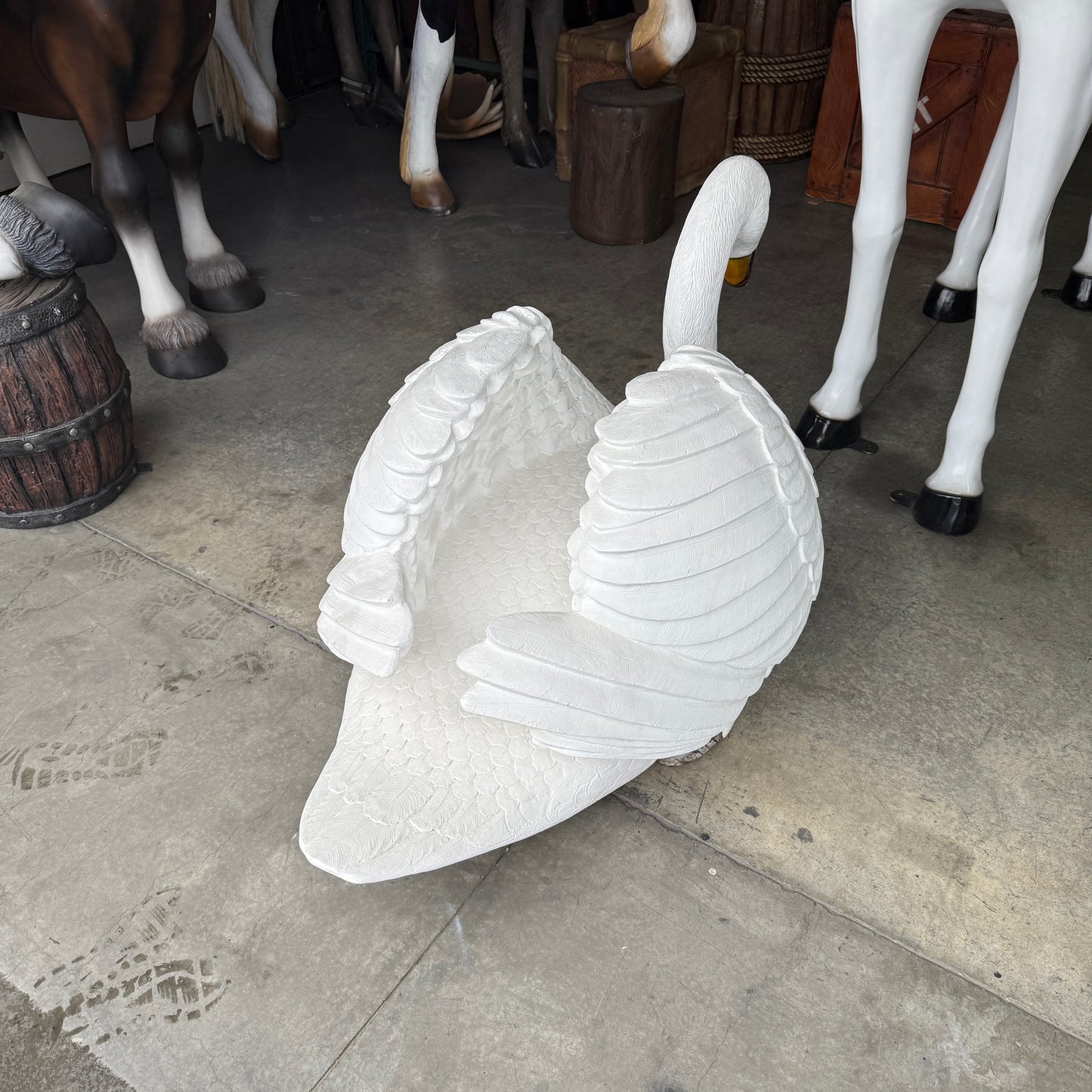 Large Swan Statue
