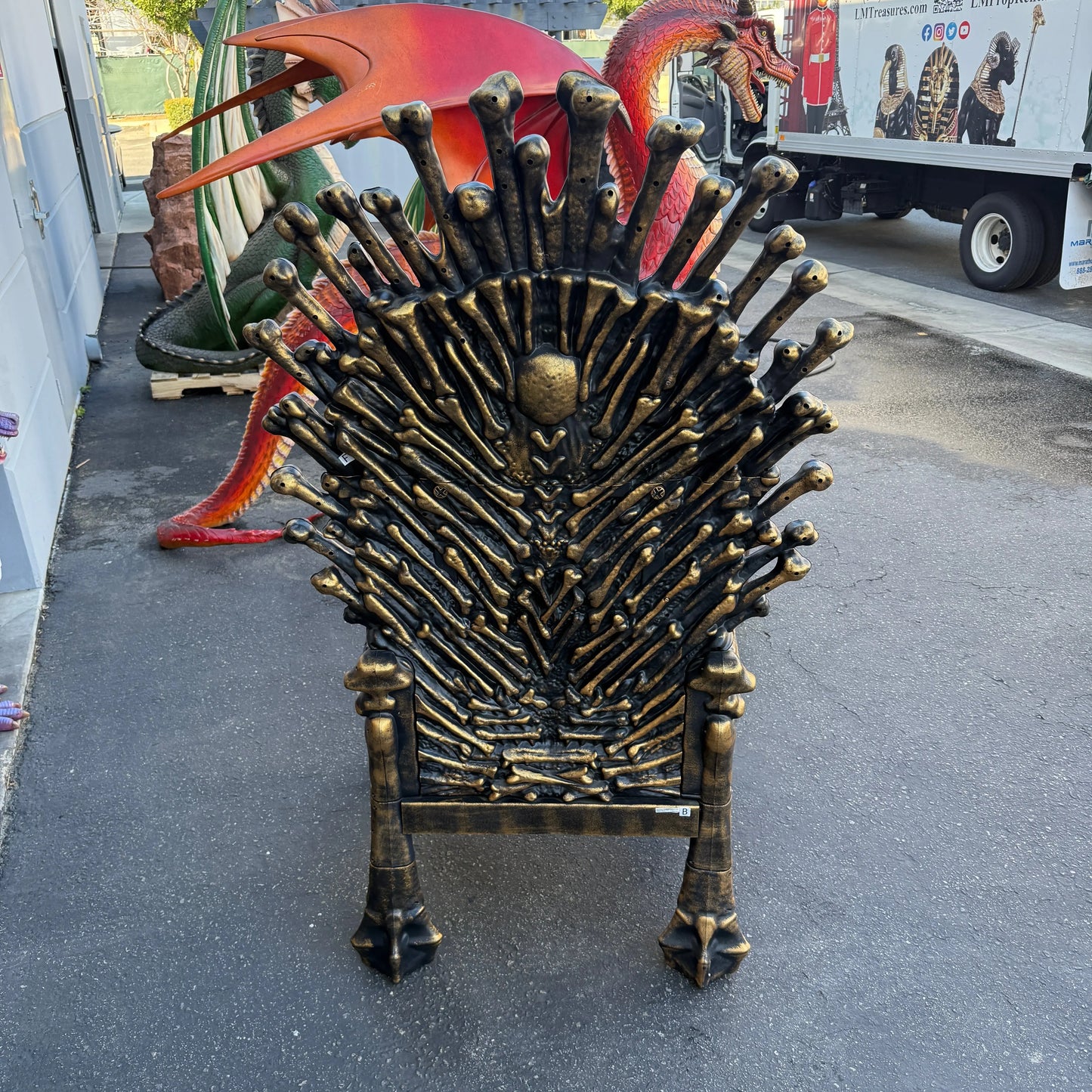 Skeleton Bones Throne BONE-THRONE-P